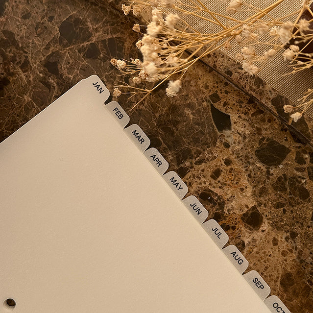 Monthly Dividers | Vellum (S)