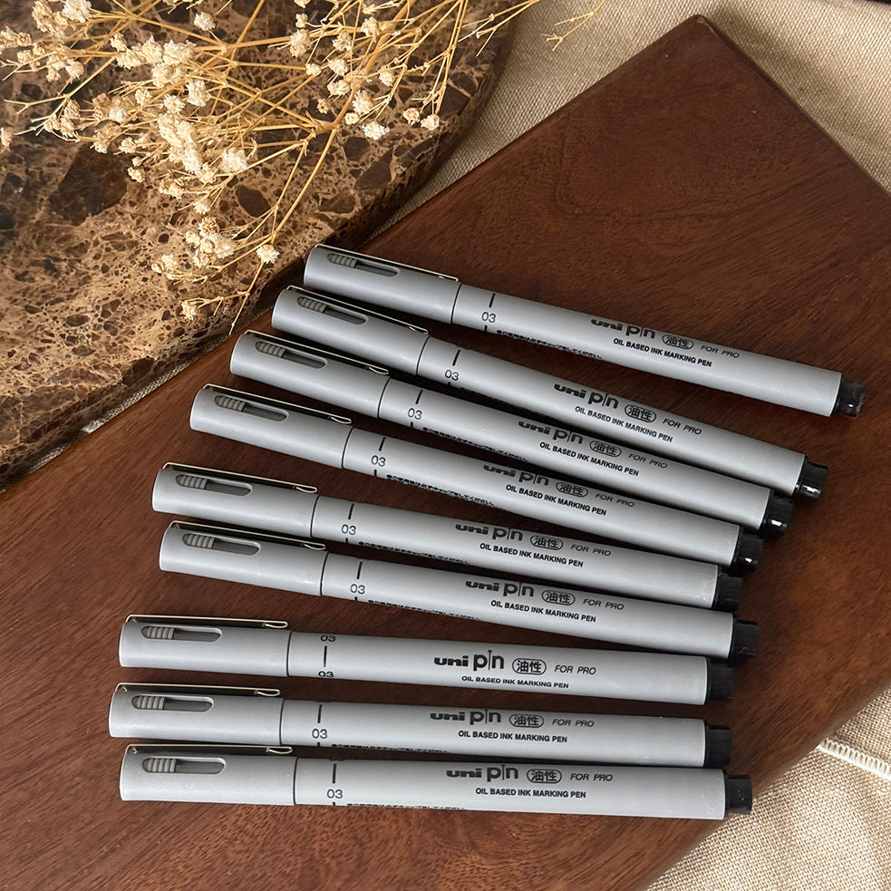 UNI Pin Oil-based Felt Tip Pen - Size 03 - 0.24mm
