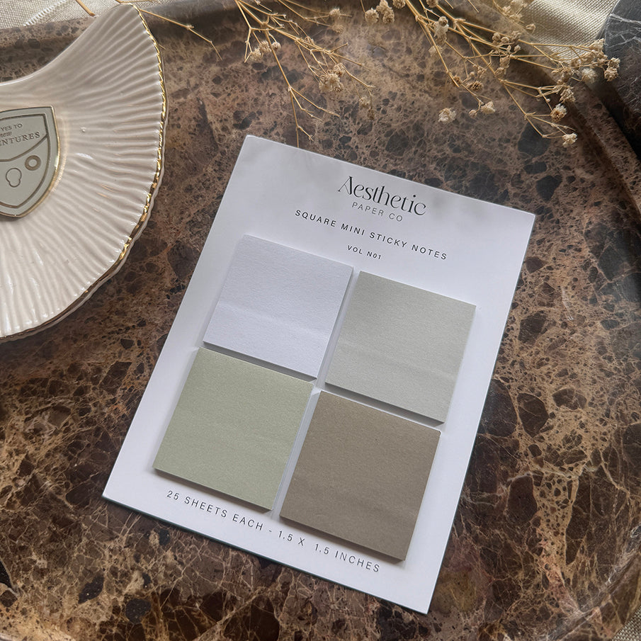 Khaki Square | Sticky Note | B-GRADE