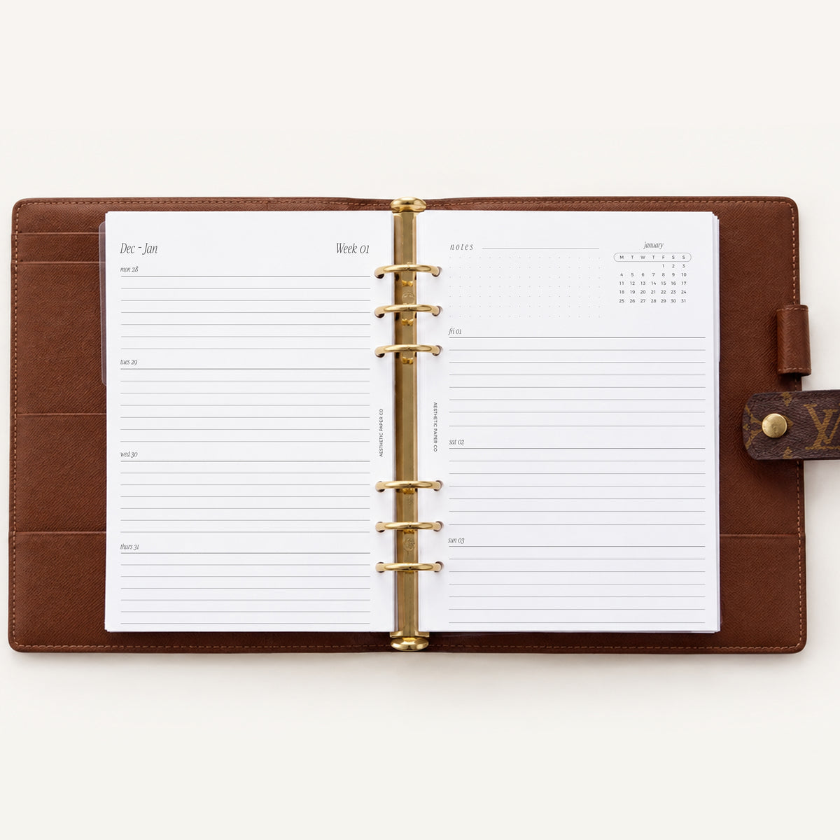 2027 WEEK ON TWO PAGE | WO2P HORIZTONAL LINED