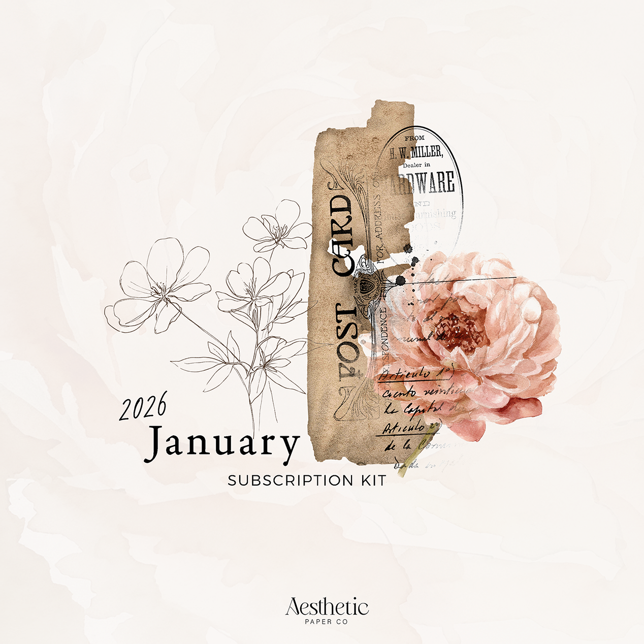 Monthly Planner Kit | January 2026 Sticker Kit
