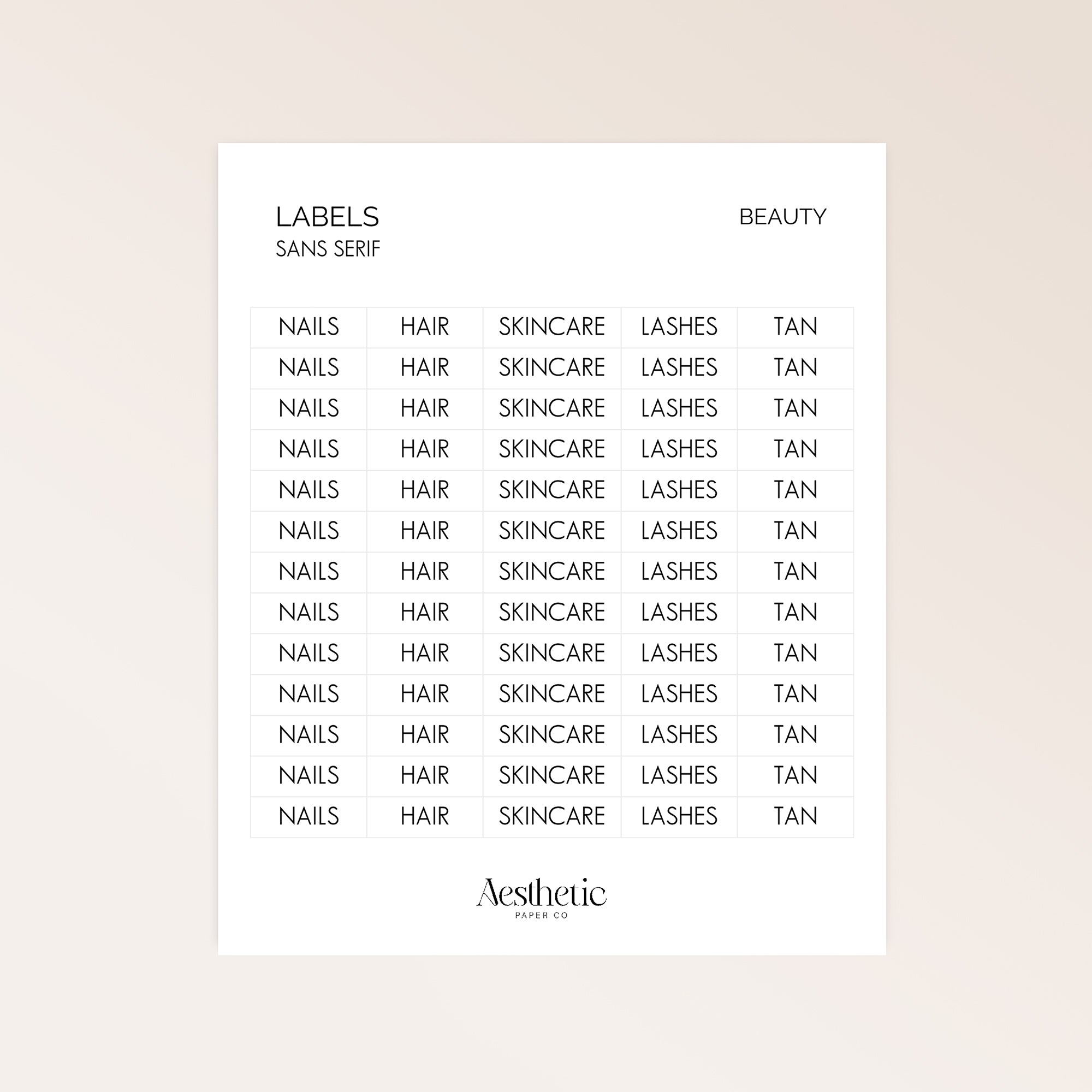 LABELS | BEAUTY