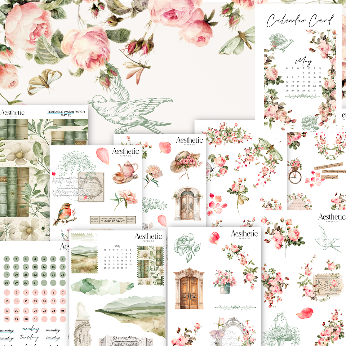 Monthly Planner Kit | May 2025 Sticker Kit