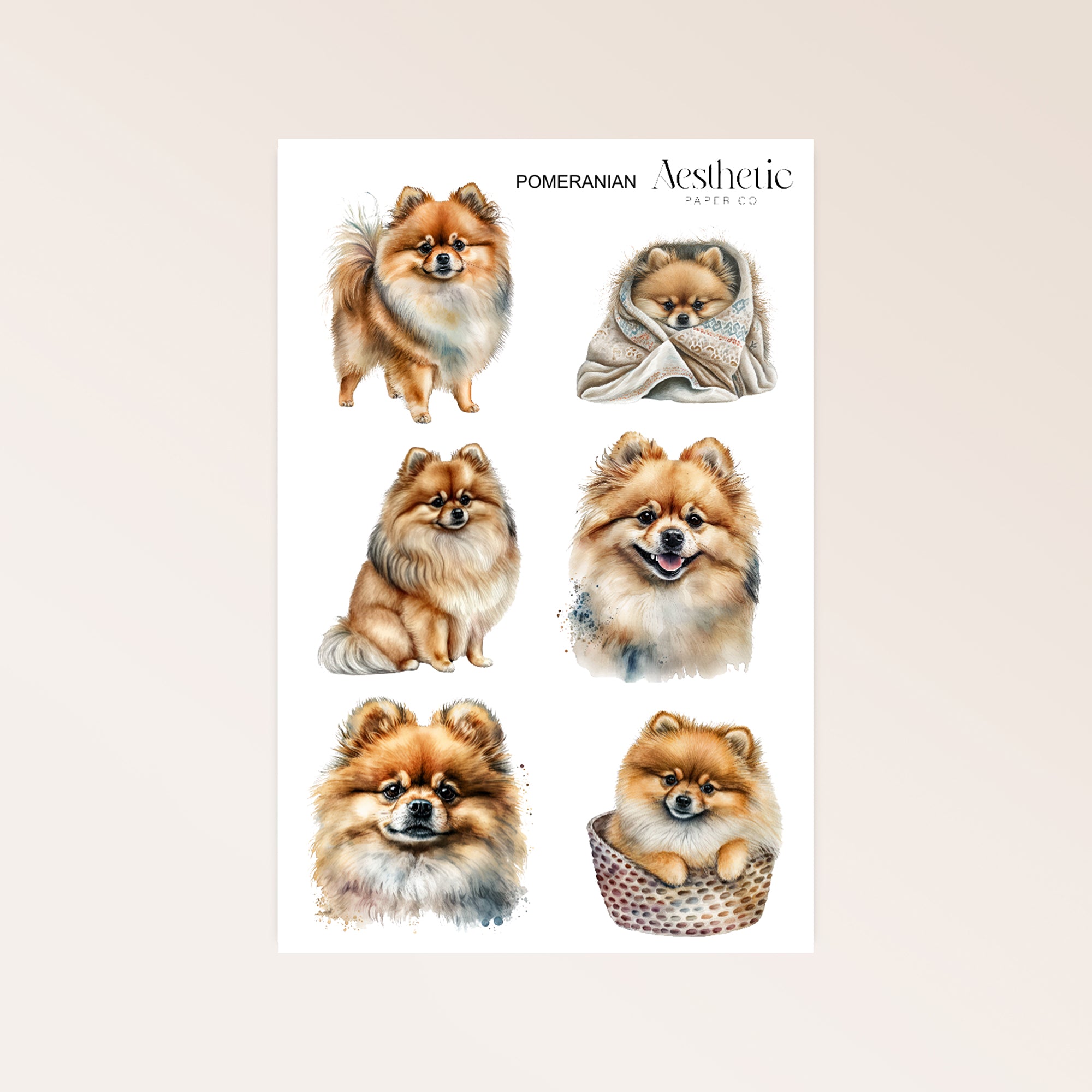 POMERANIAN STICKERS
