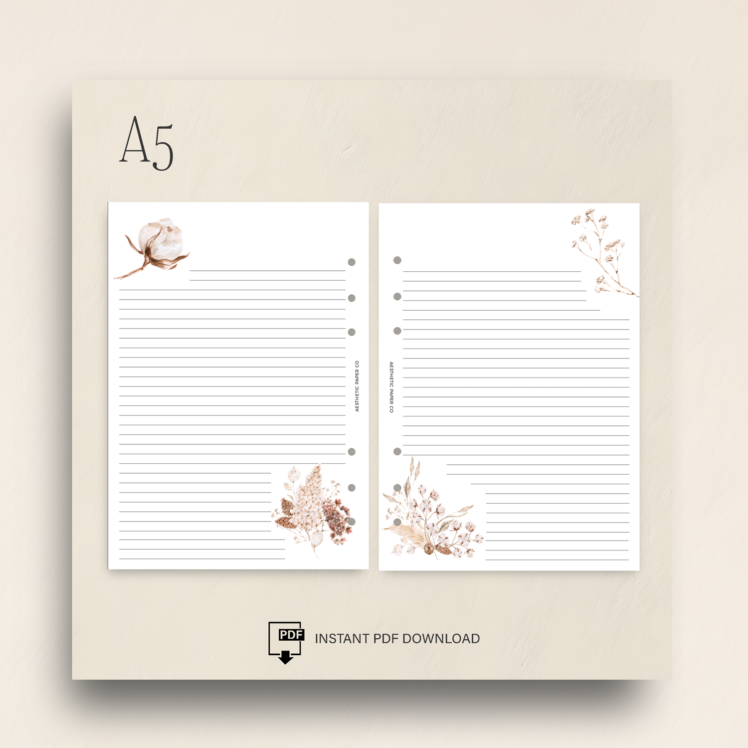 UN023 - Boho Notes Inserts | PDF