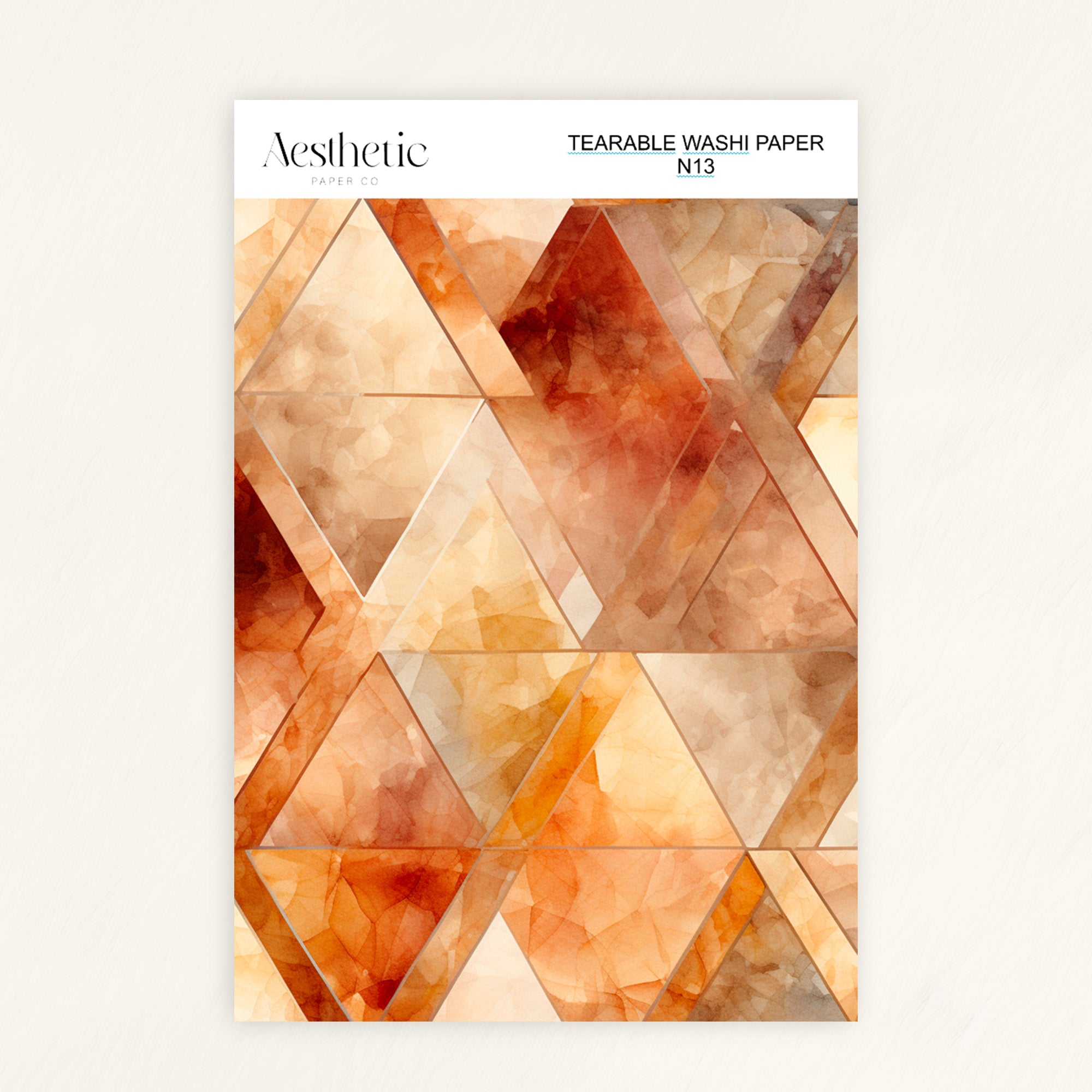 Tearable Washi Sticker Paper Sheet | N13-N24