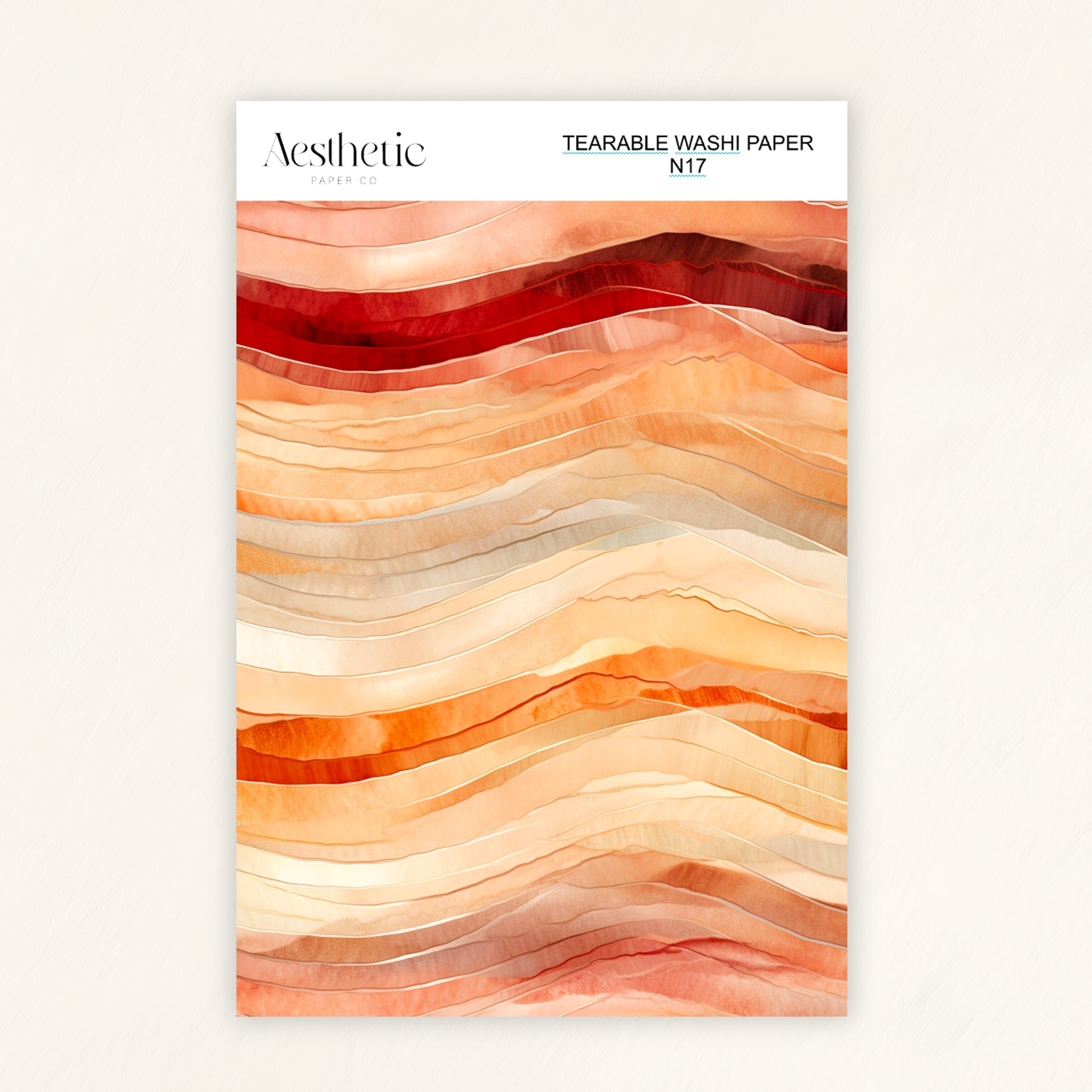 Tearable Washi Sticker Paper Sheet | N13-N24