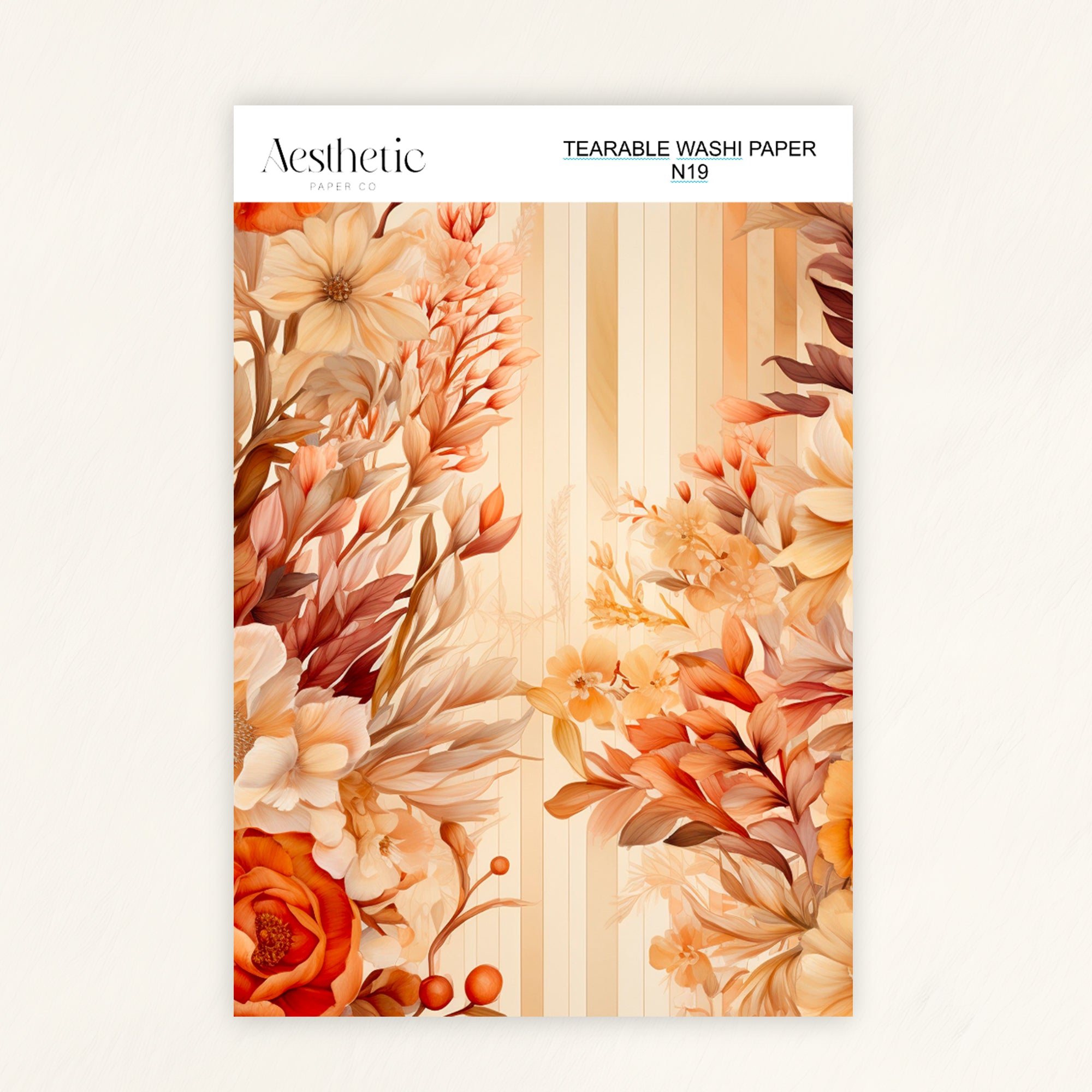 Tearable Washi Sticker Paper Sheet | N13-N24