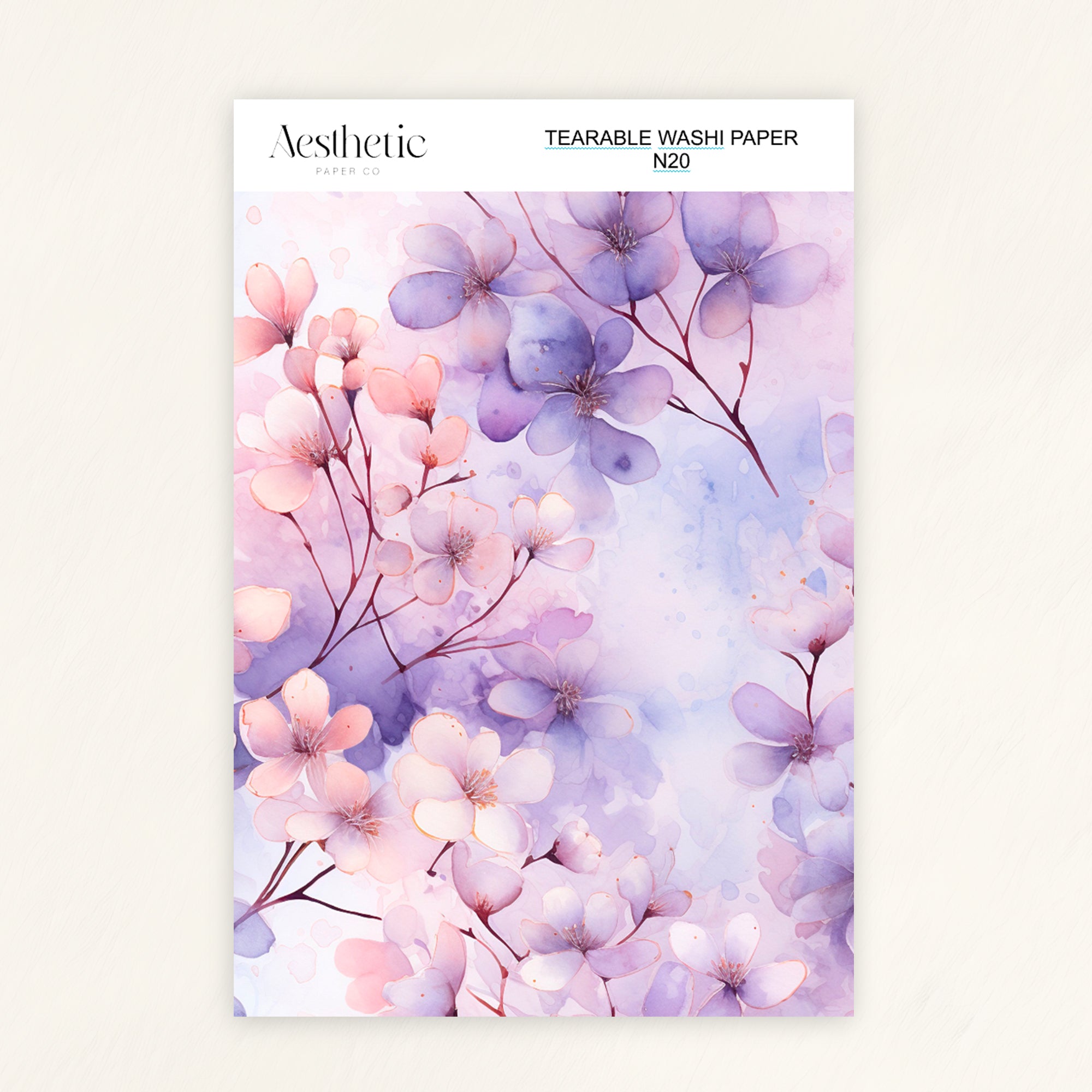 Tearable Washi Sticker Paper Sheet | N13-N24