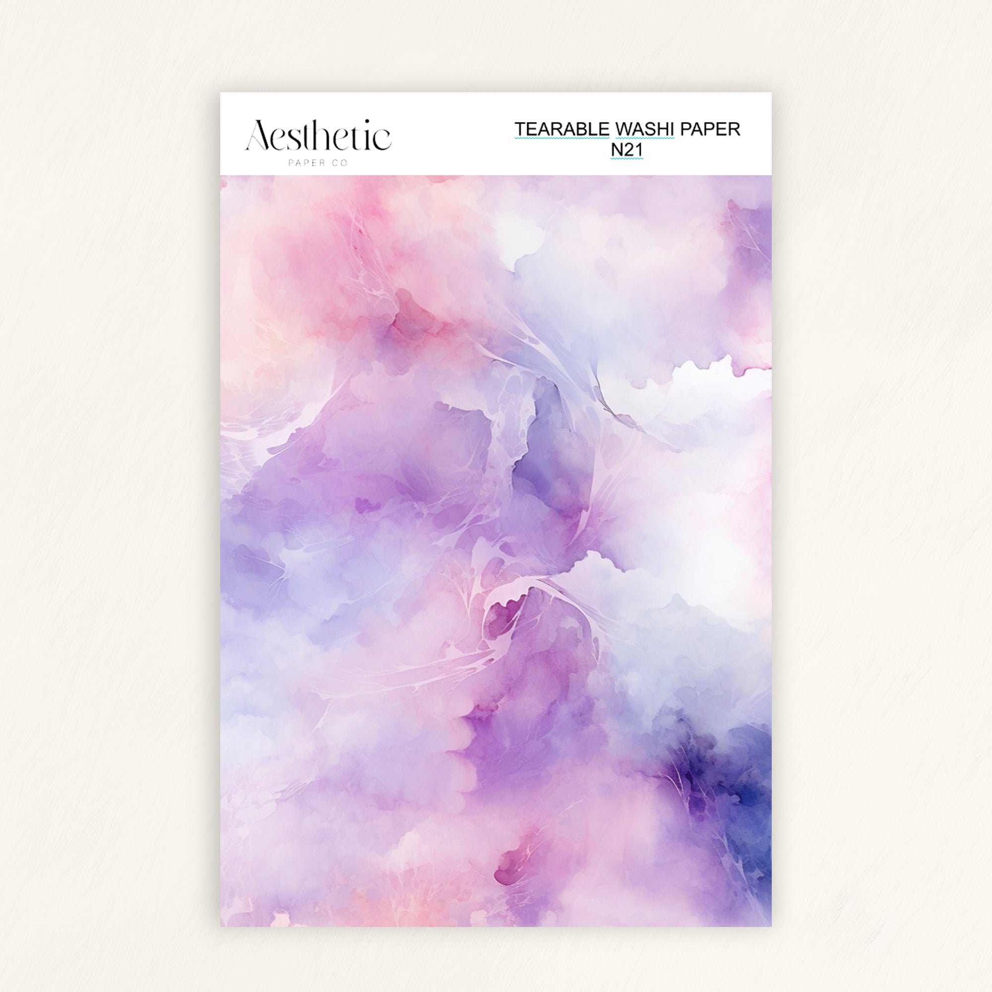 Tearable Washi Sticker Paper Sheet | N13-N24