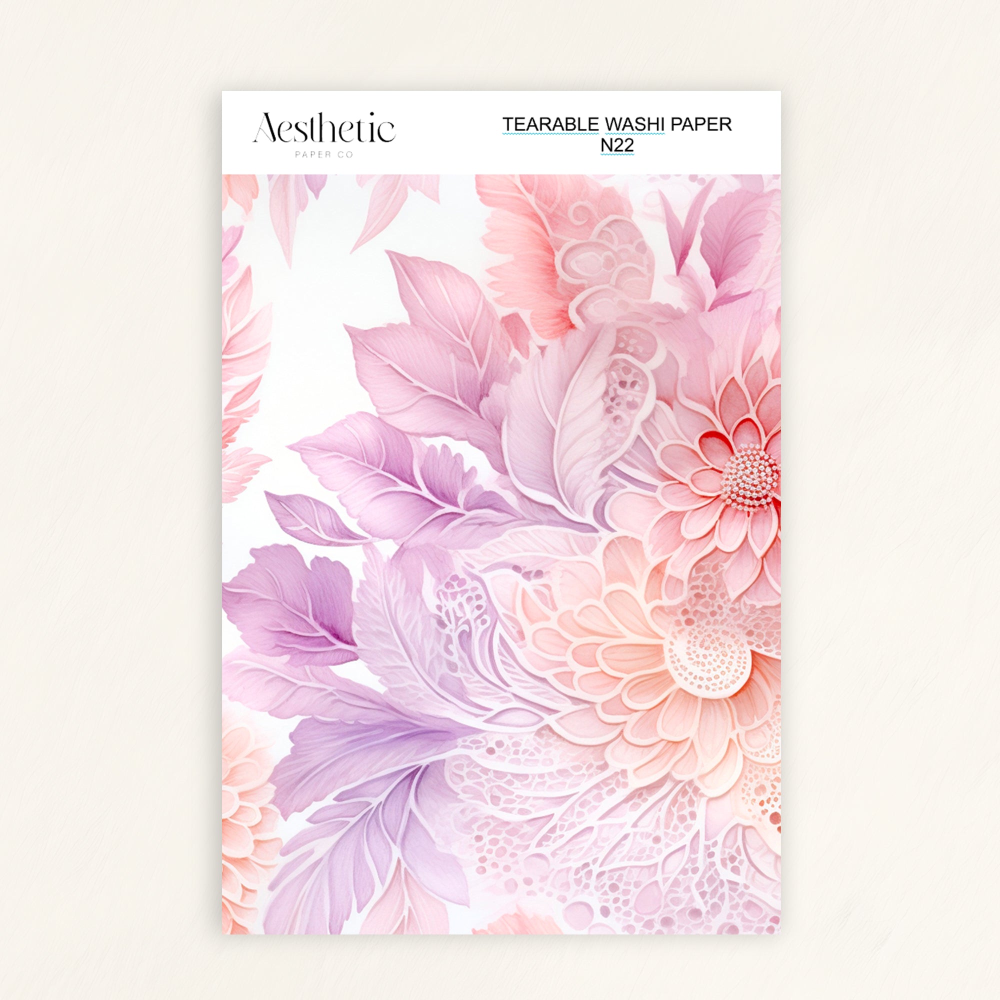 Tearable Washi Sticker Paper Sheet | N13-N24