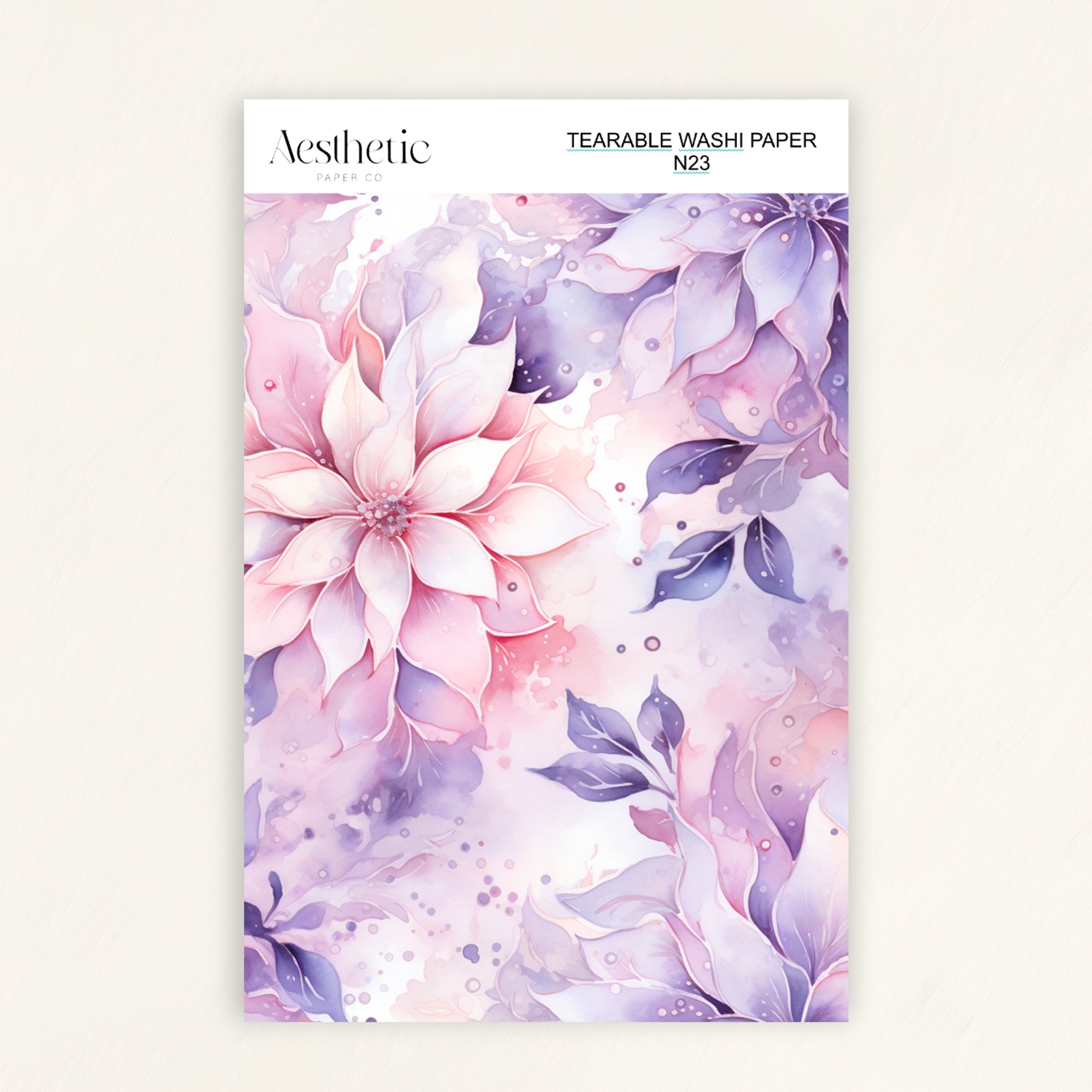 Tearable Washi Sticker Paper Sheet | N13-N24