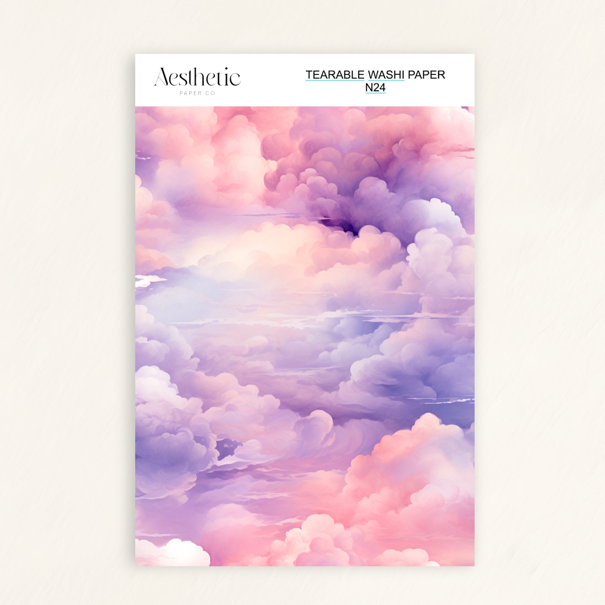 Tearable Washi Sticker Paper Sheet | N13-N24