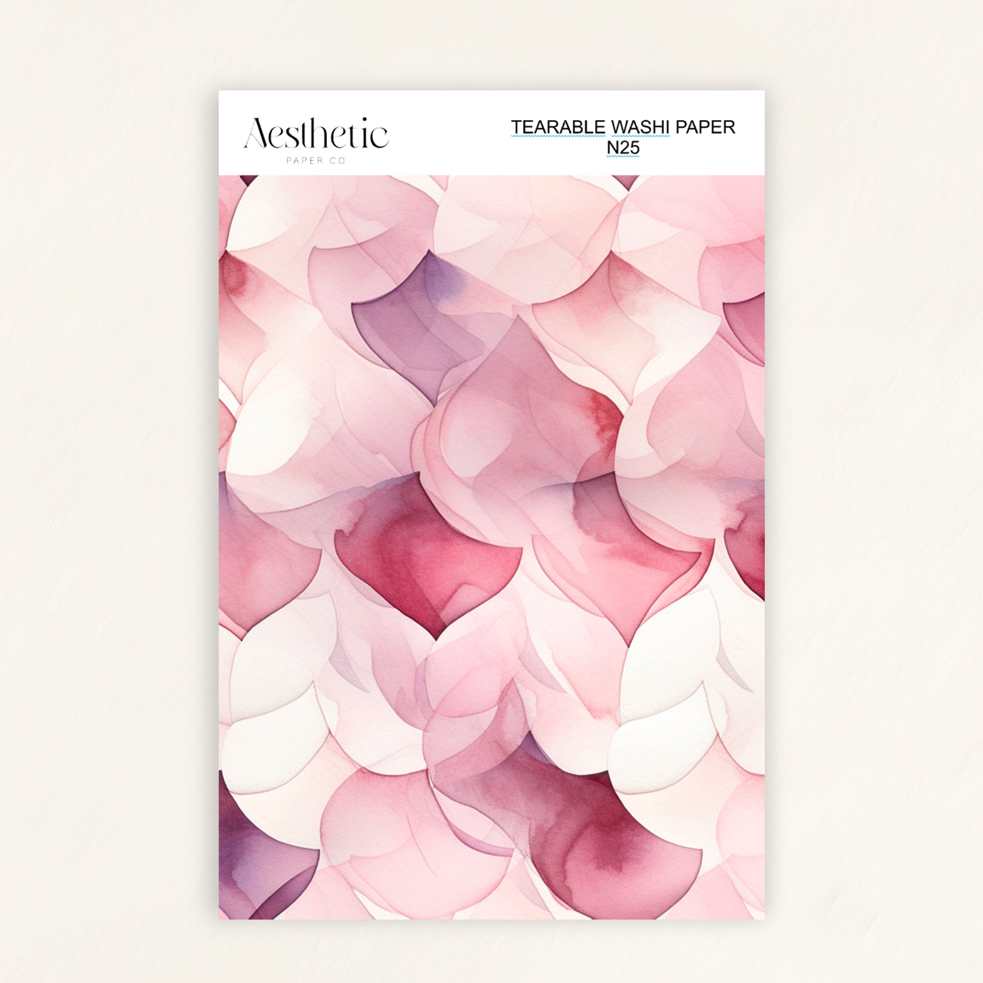 Tearable Washi Sticker Paper Sheet | N25-N37