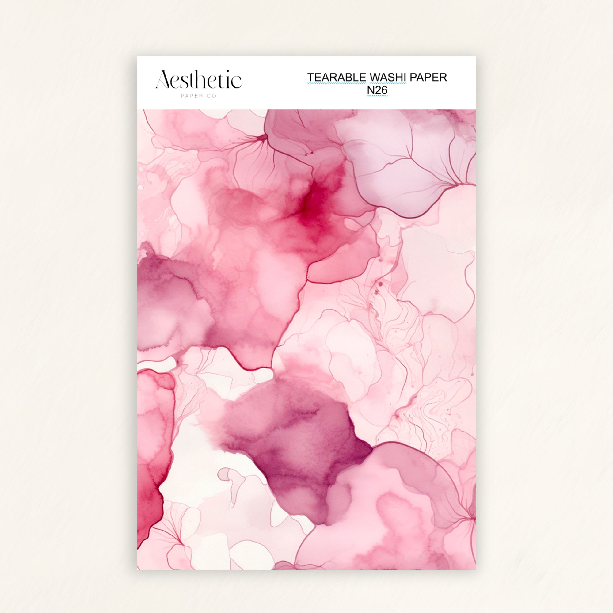 Tearable Washi Sticker Paper Sheet | N25-N37