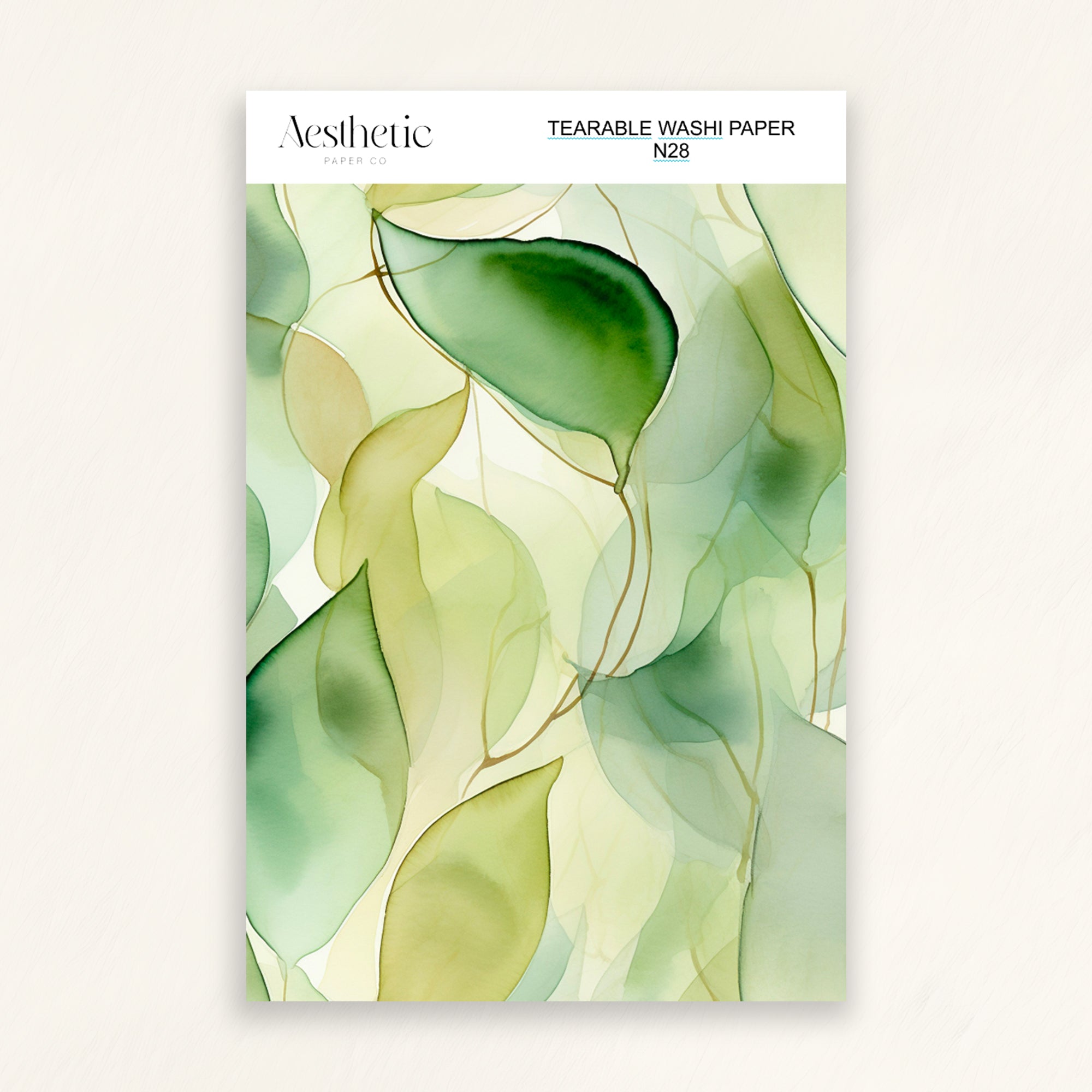 Tearable Washi Sticker Paper Sheet | N25-N37