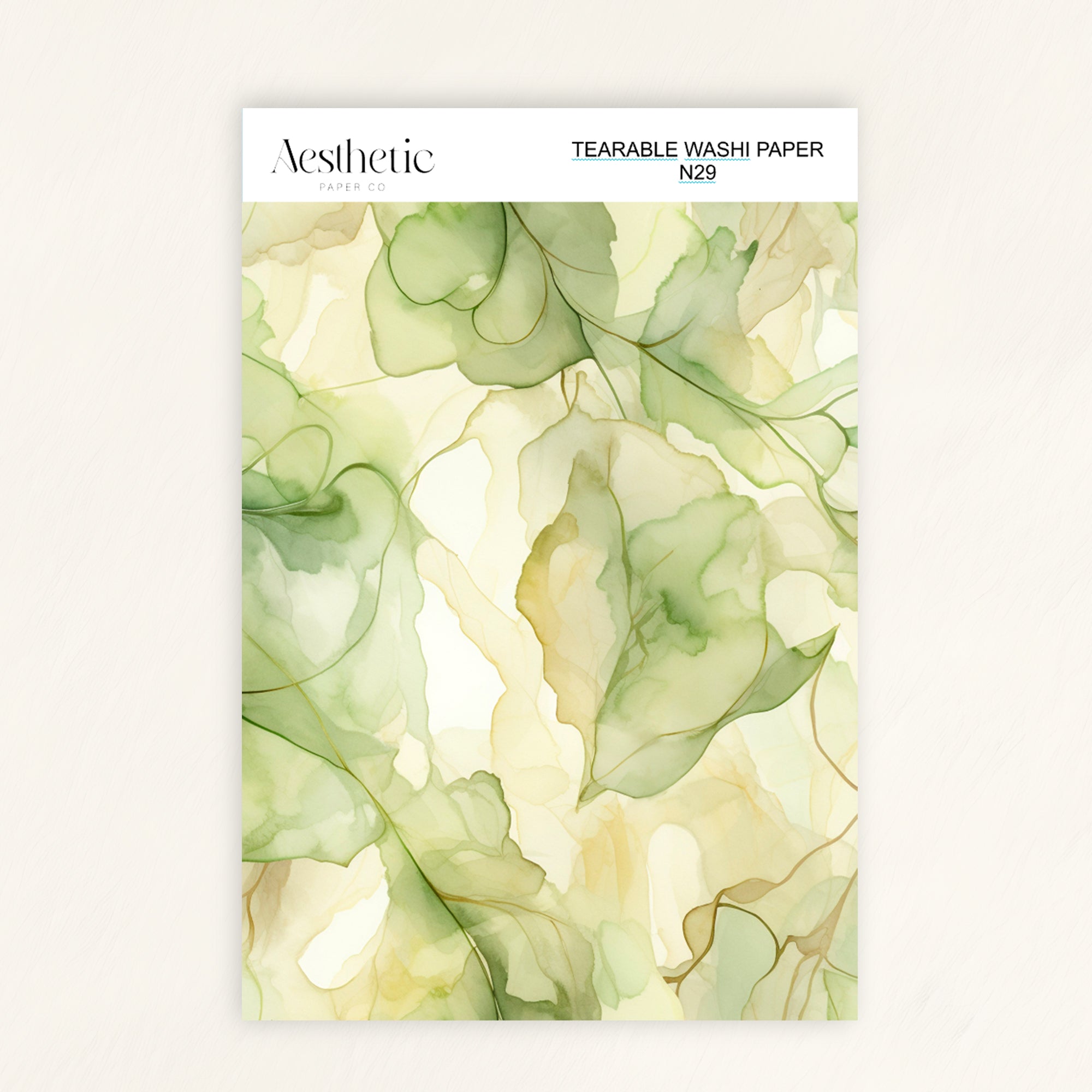 Tearable Washi Sticker Paper Sheet | N25-N37