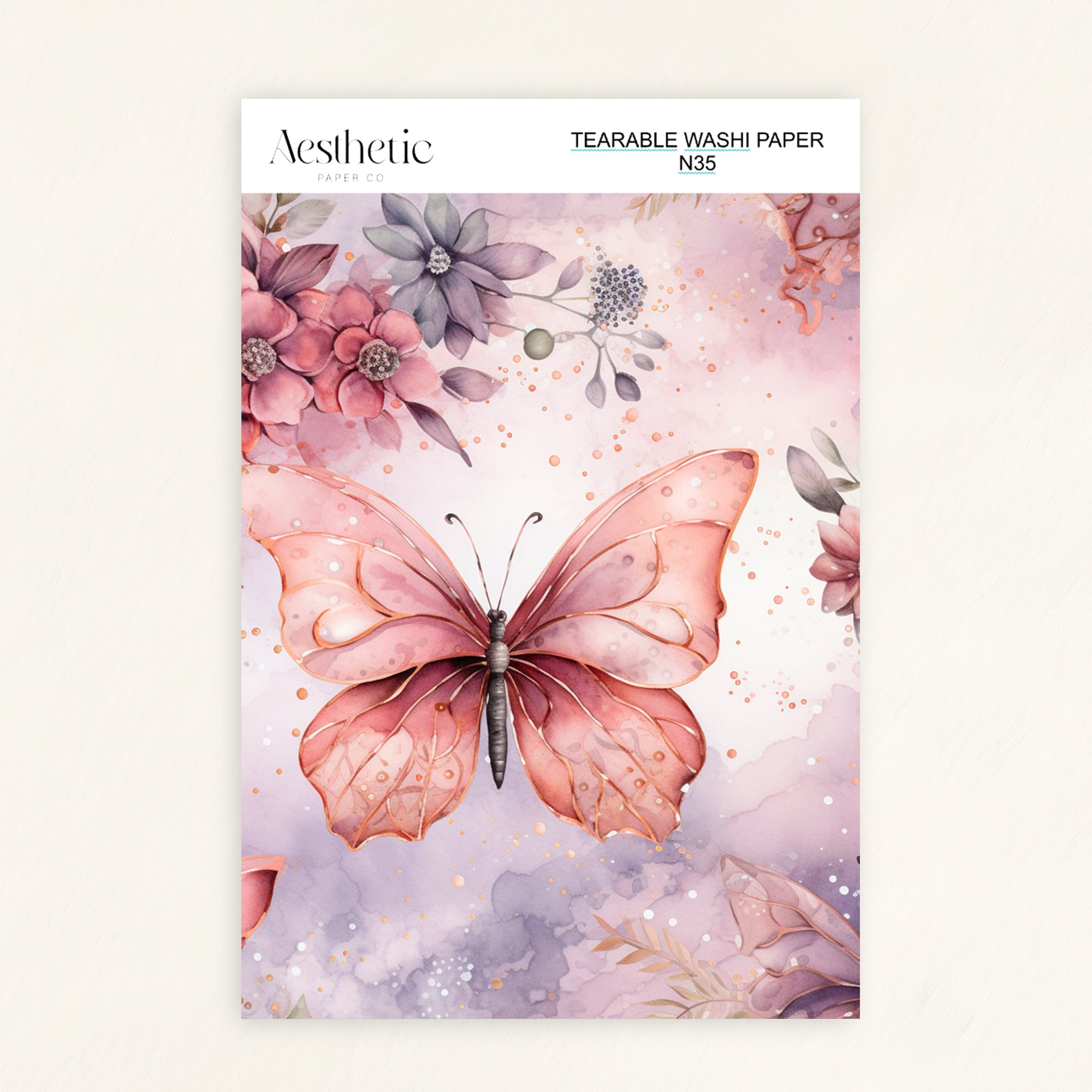 Tearable Washi Sticker Paper Sheet | N25-N37