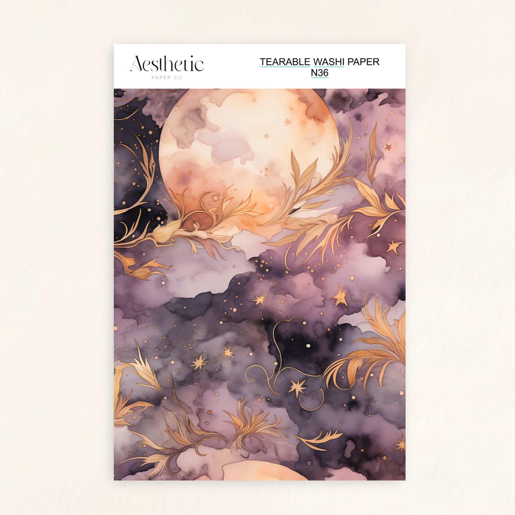 Tearable Washi Sticker Paper Sheet | N25-N37