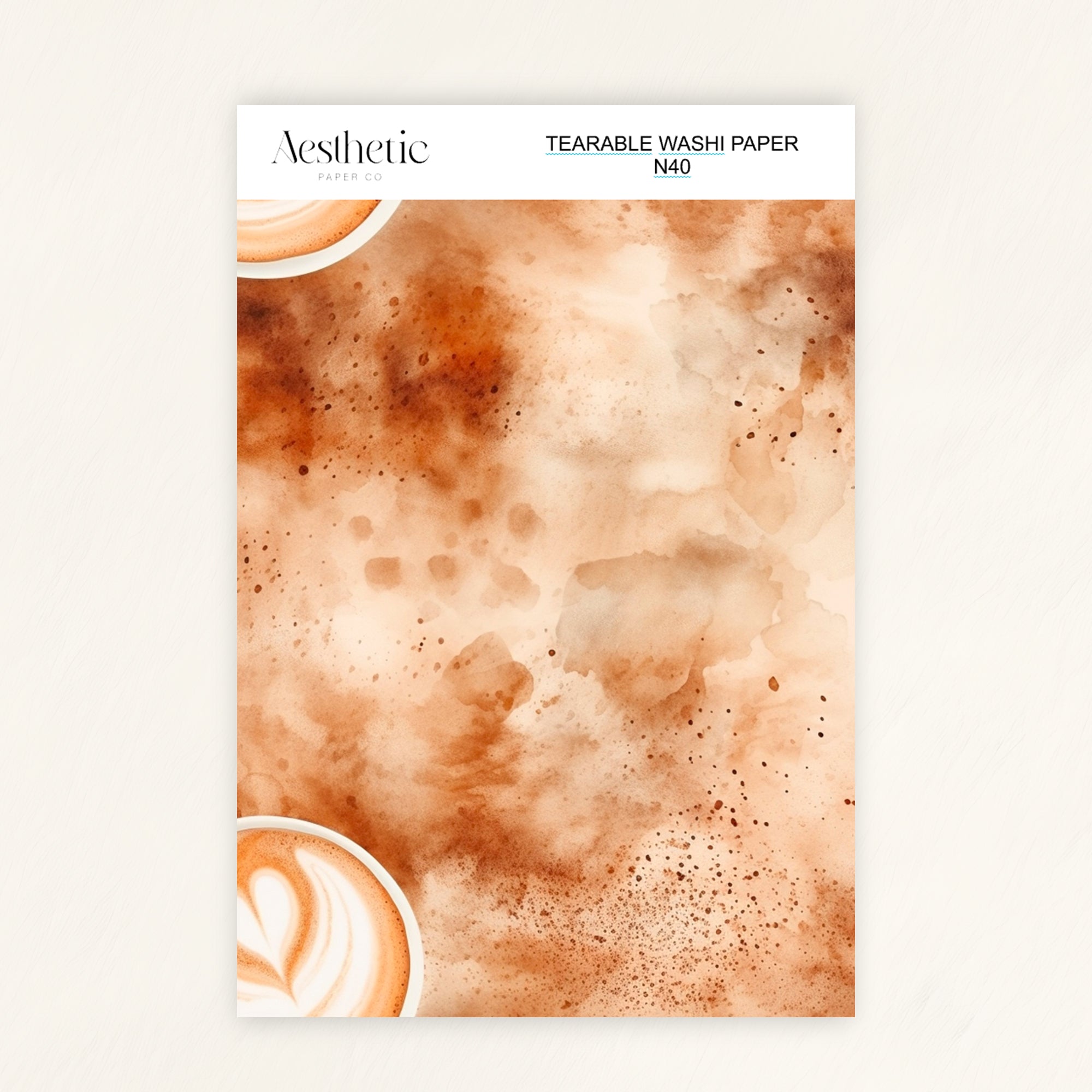 Tearable Washi Sticker Paper Sheet | N38-N52