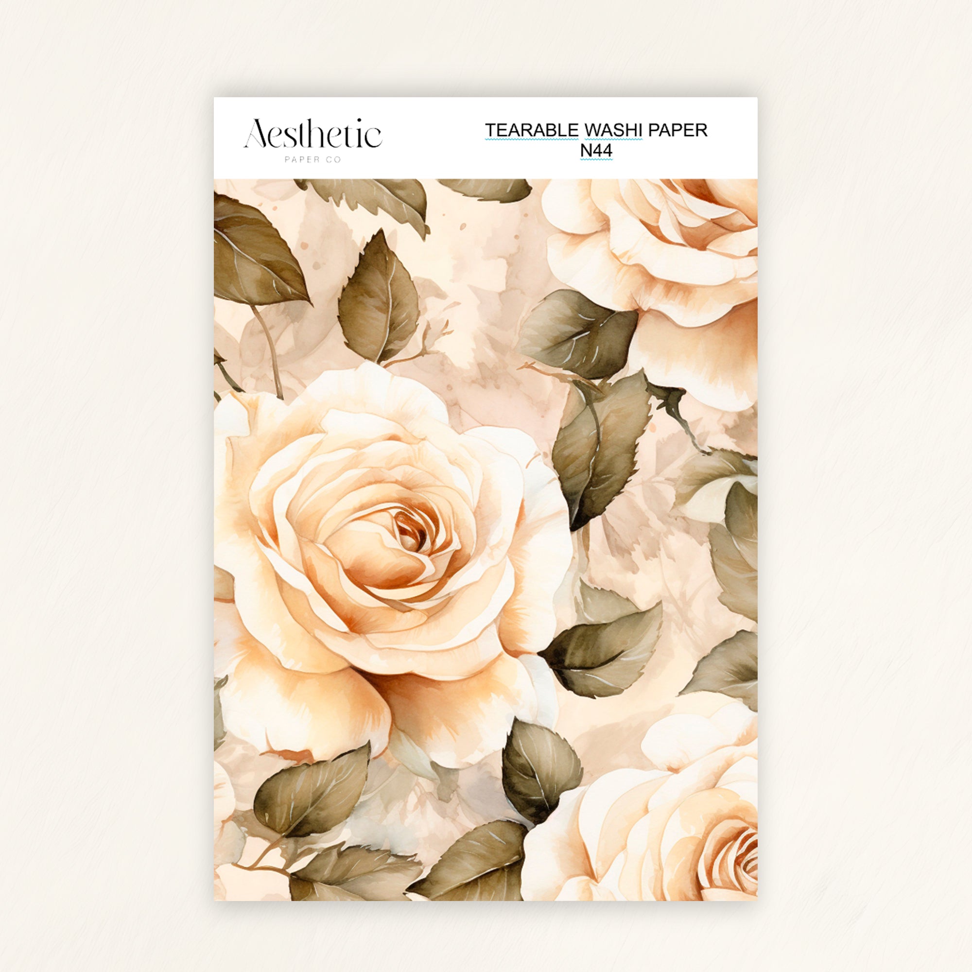 Tearable Washi Sticker Paper Sheet | N38-N52