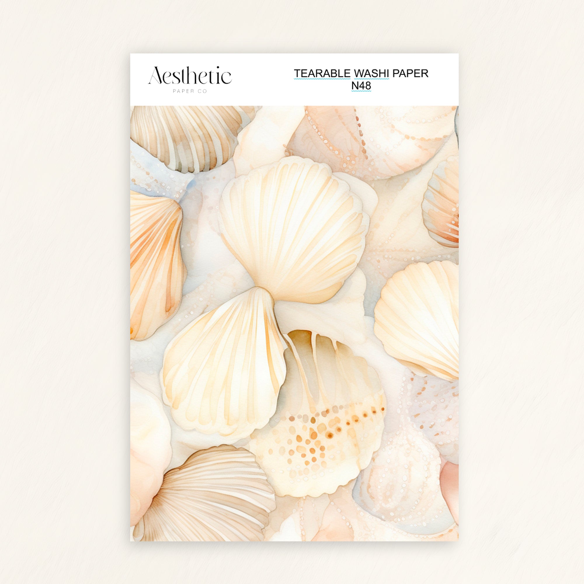 Tearable Washi Sticker Paper Sheet | N38-N52