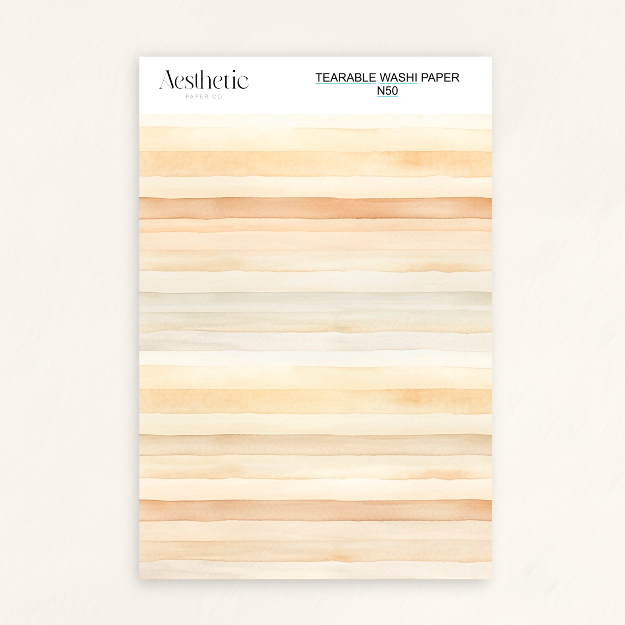 Tearable Washi Sticker Paper Sheet | N38-N52