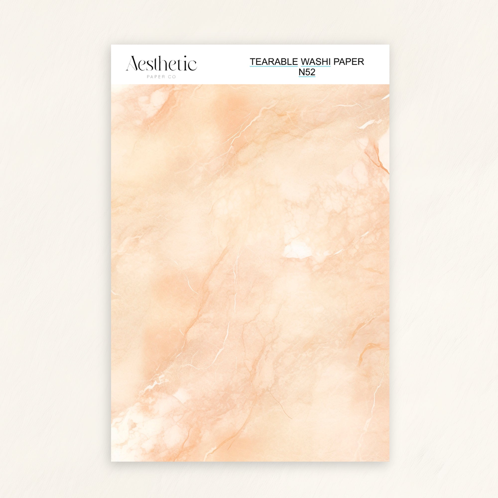 Tearable Washi Sticker Paper Sheet | N38-N52