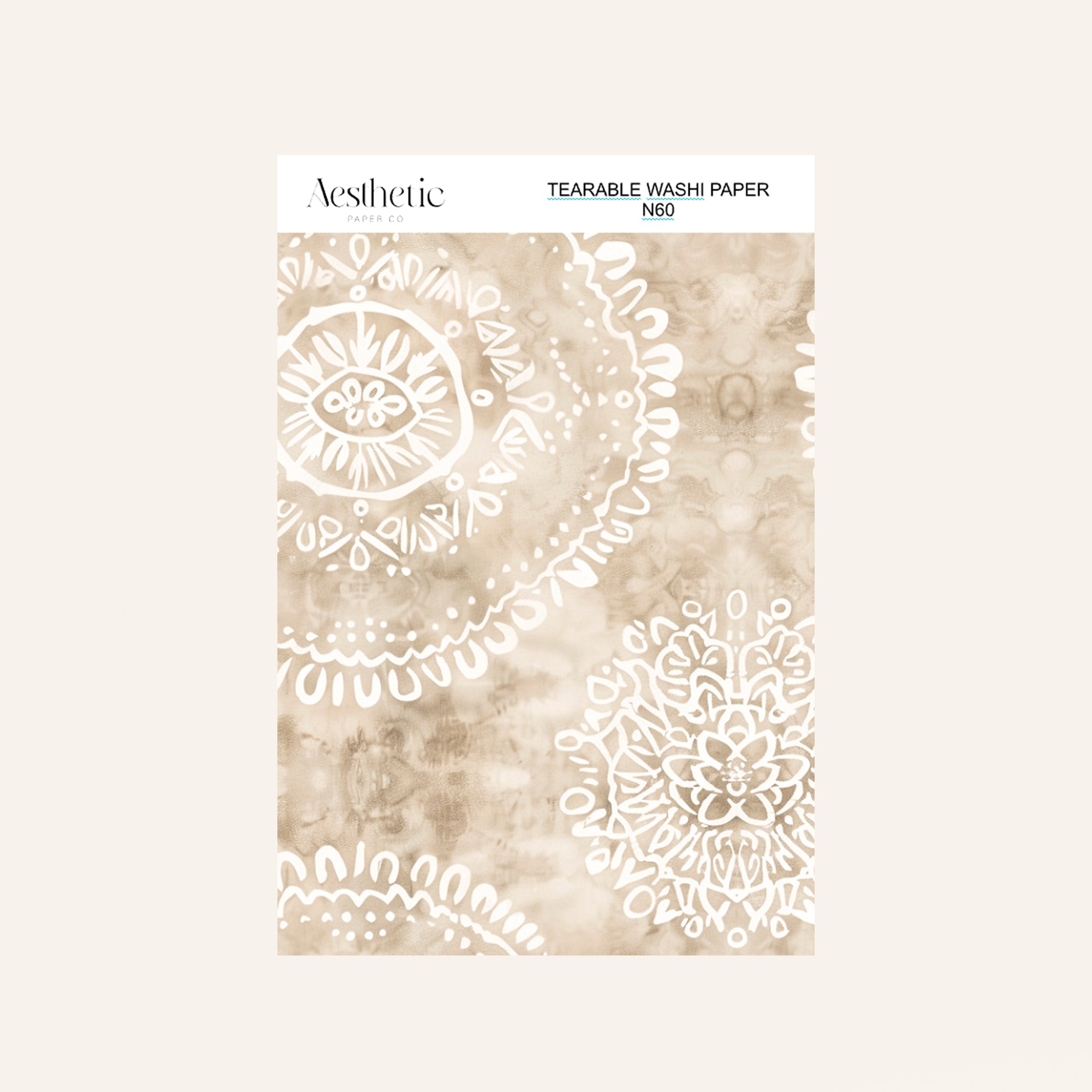 Tearable Washi Sticker Paper Sheet | N52-N60