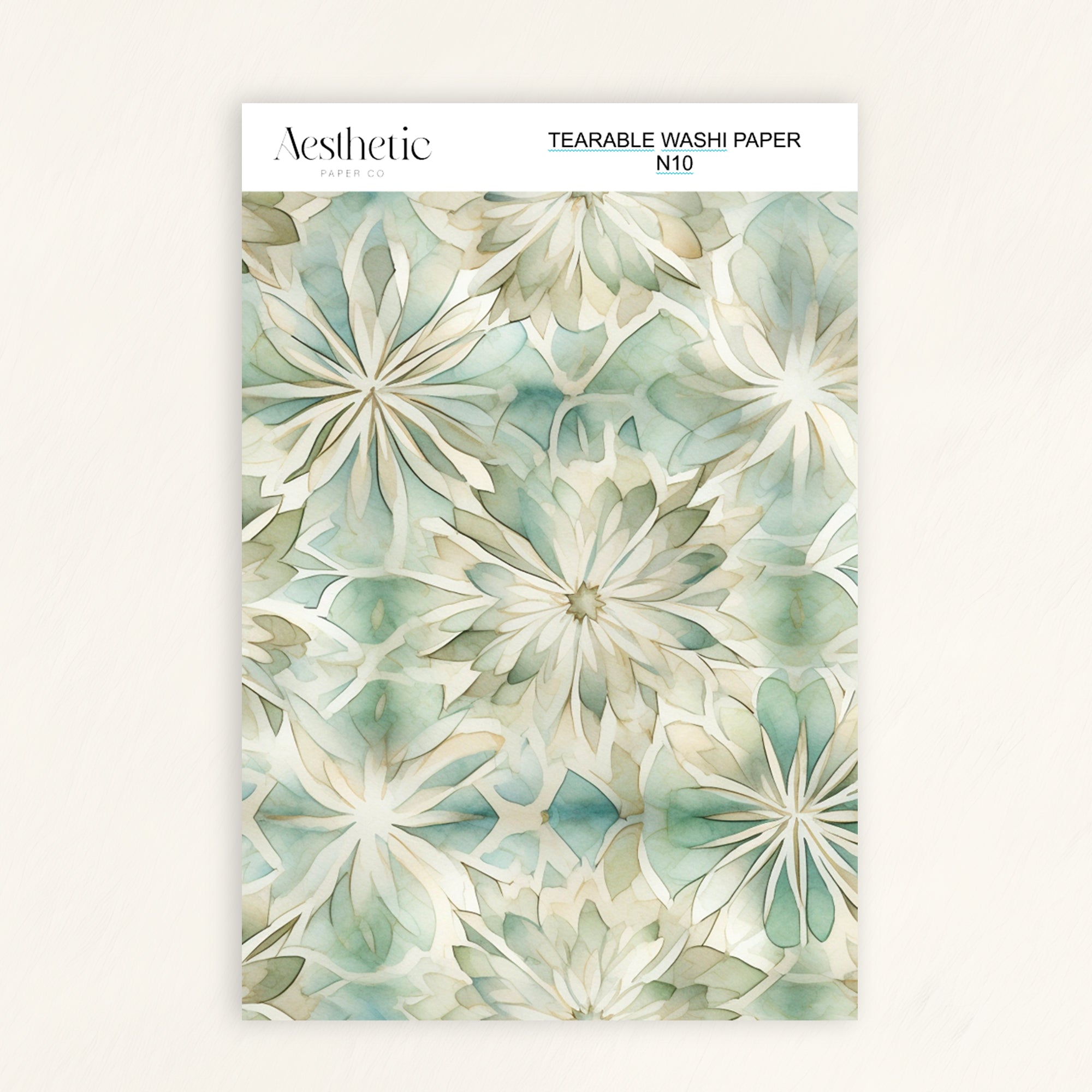 Tearable Washi Sticker Paper Sheet | N01-N12