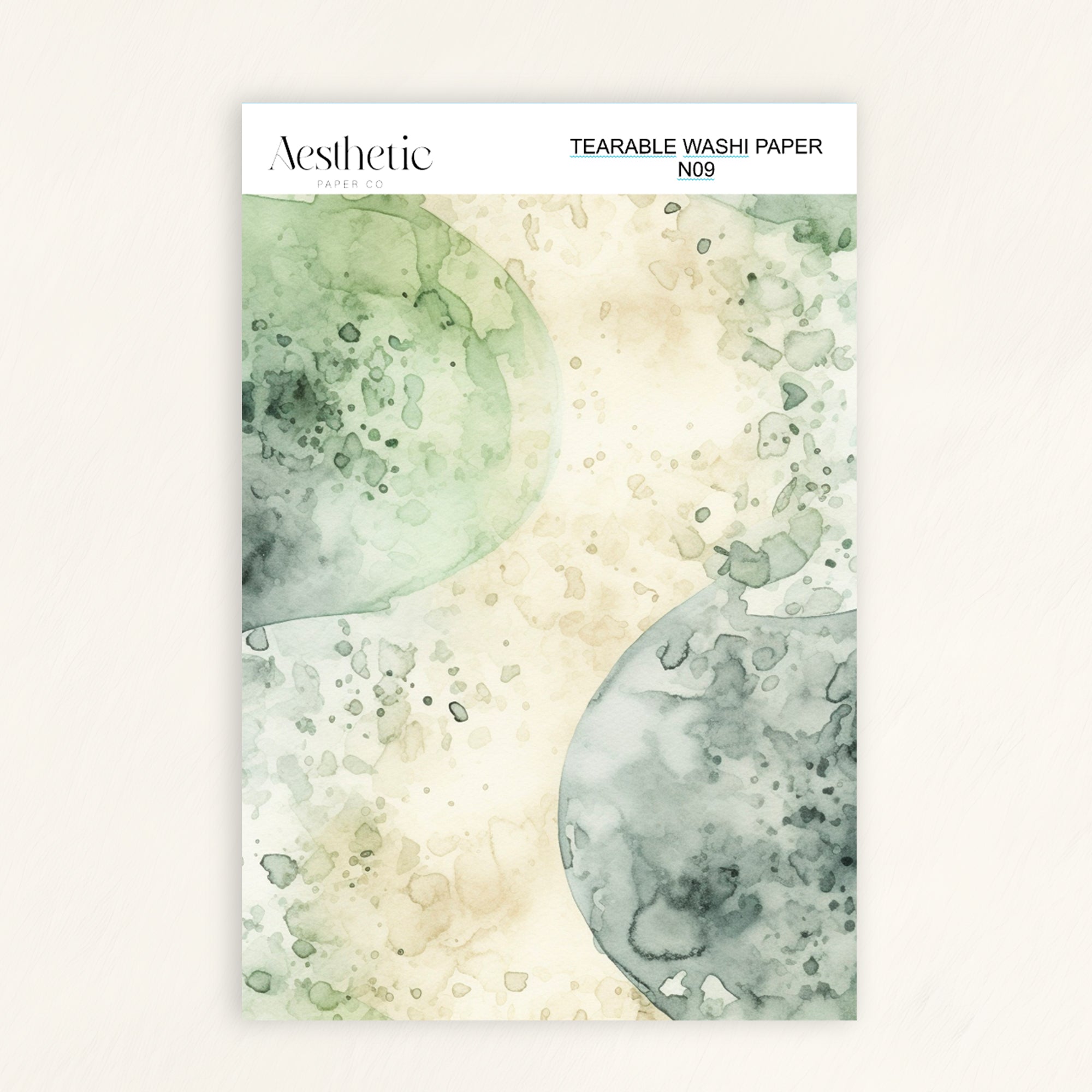 Tearable Washi Sticker Paper Sheet | N01-N12