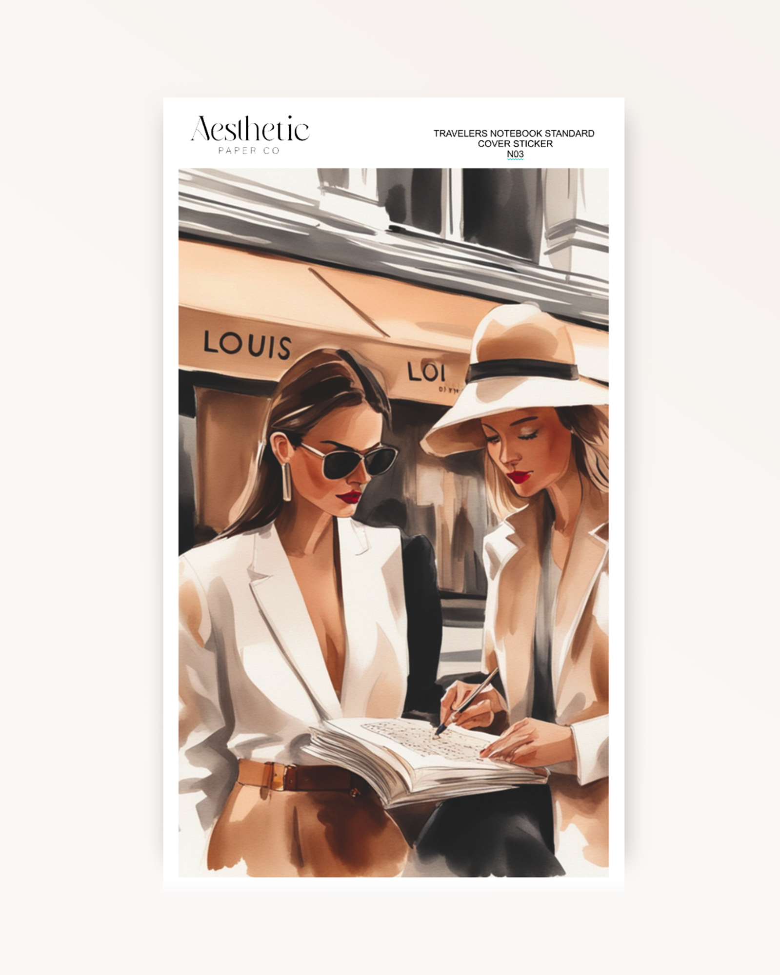 Traveler's Notebook Sticker Cover | DESIGNER | STANDARD