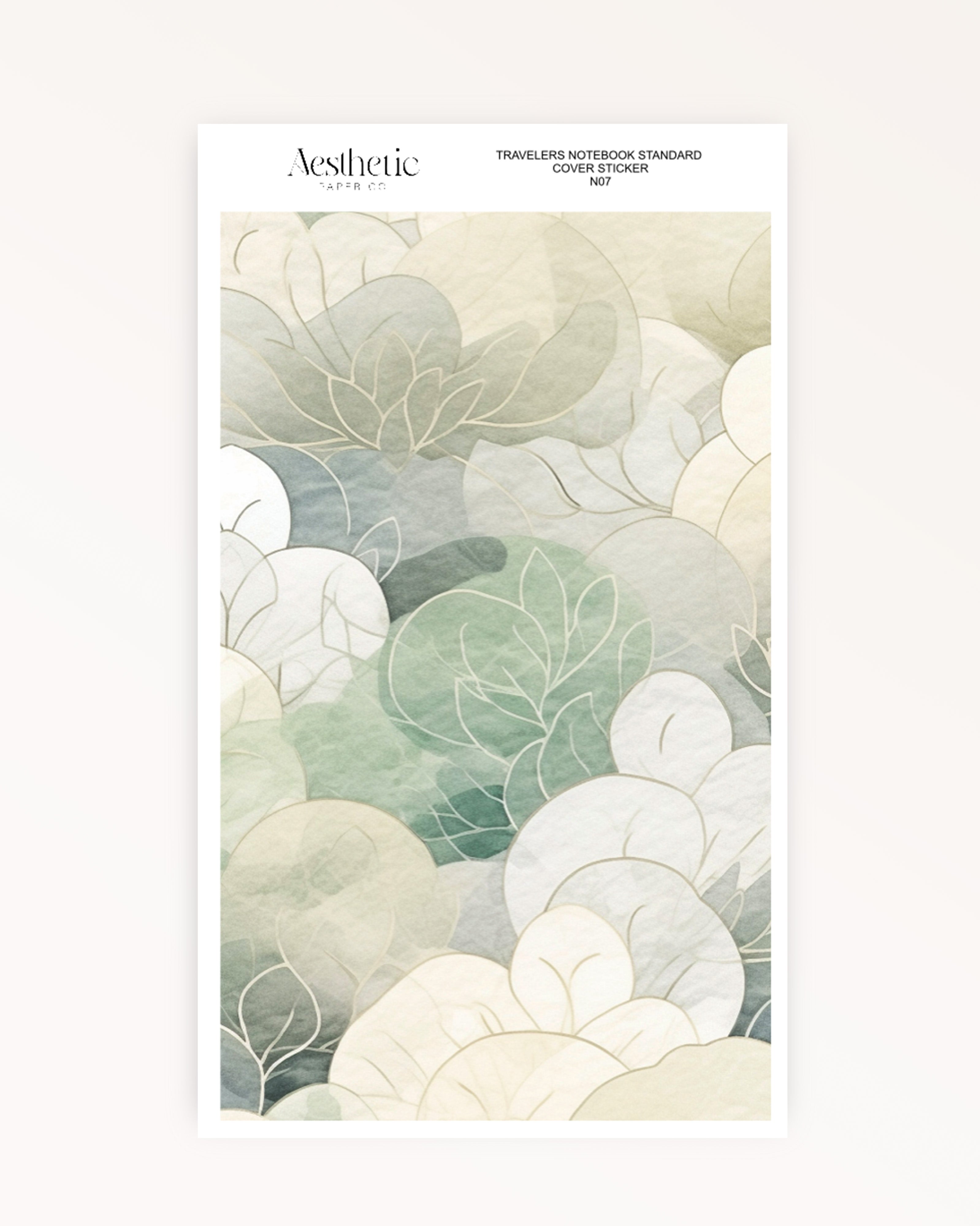 Traveler's Notebook Sticker Cover | CALM MEDITATION | STANDARD