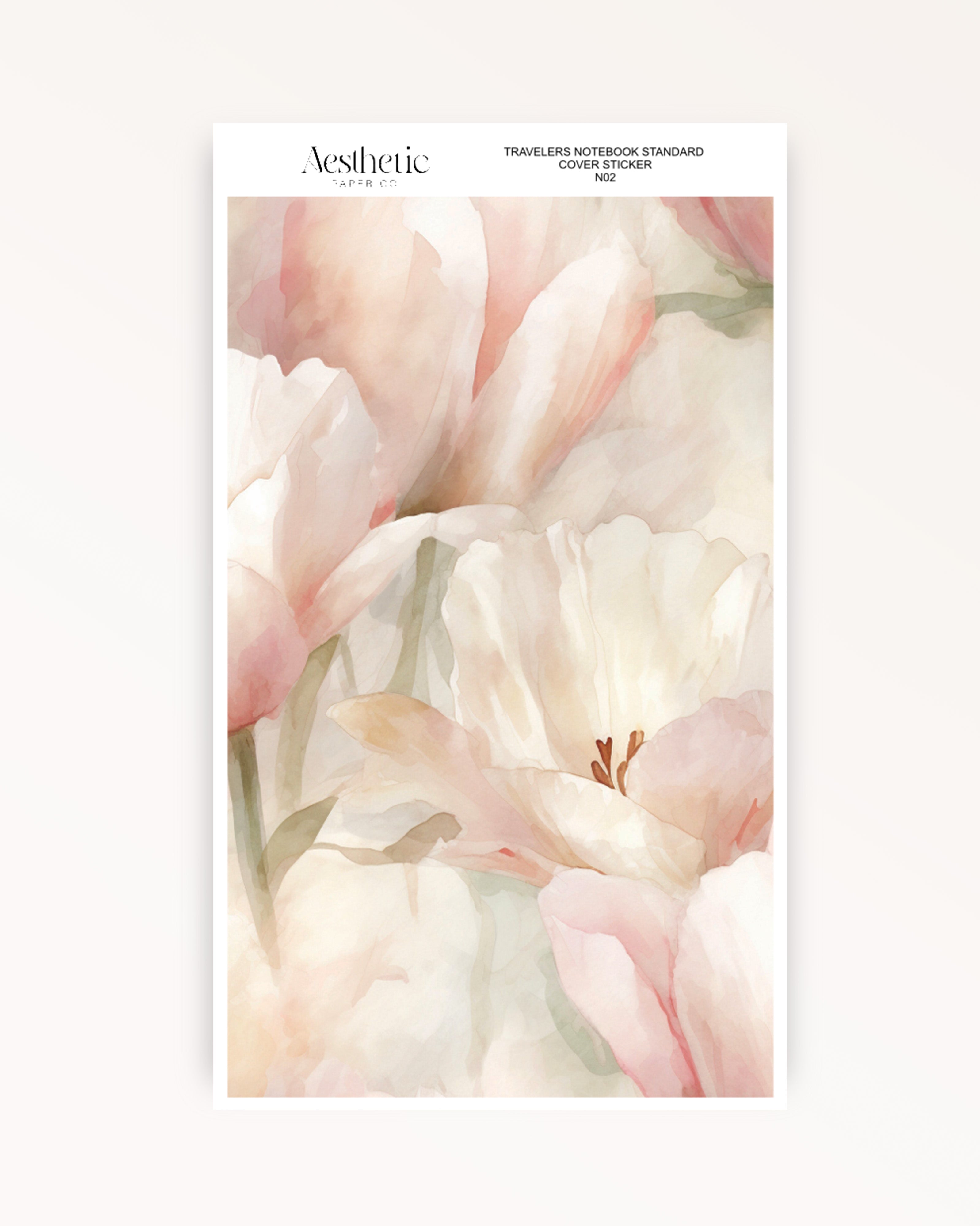 Traveler's Notebook Sticker Cover | GENTLE SPRING | STANDARD