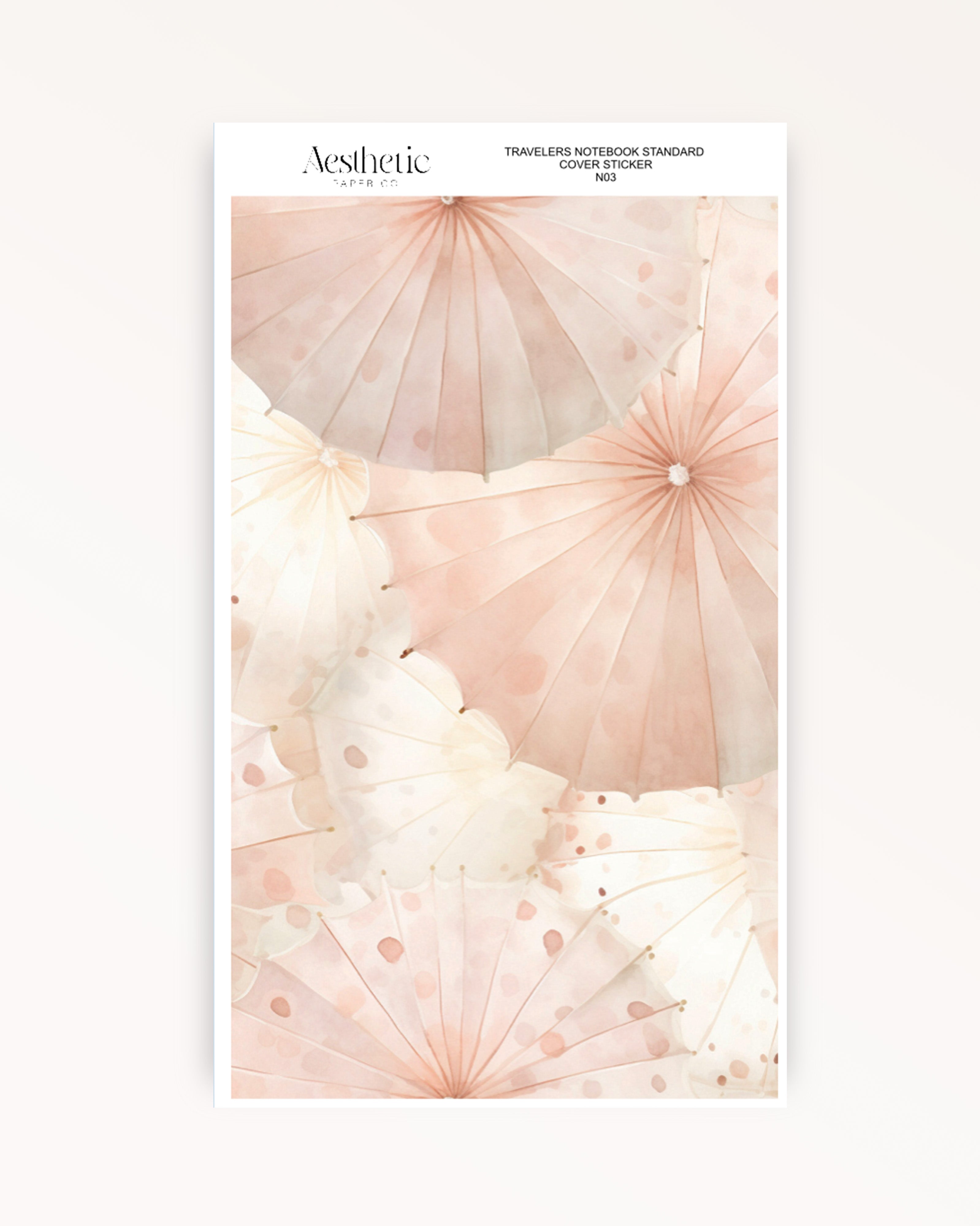 Traveler's Notebook Sticker Cover | GENTLE SPRING | STANDARD