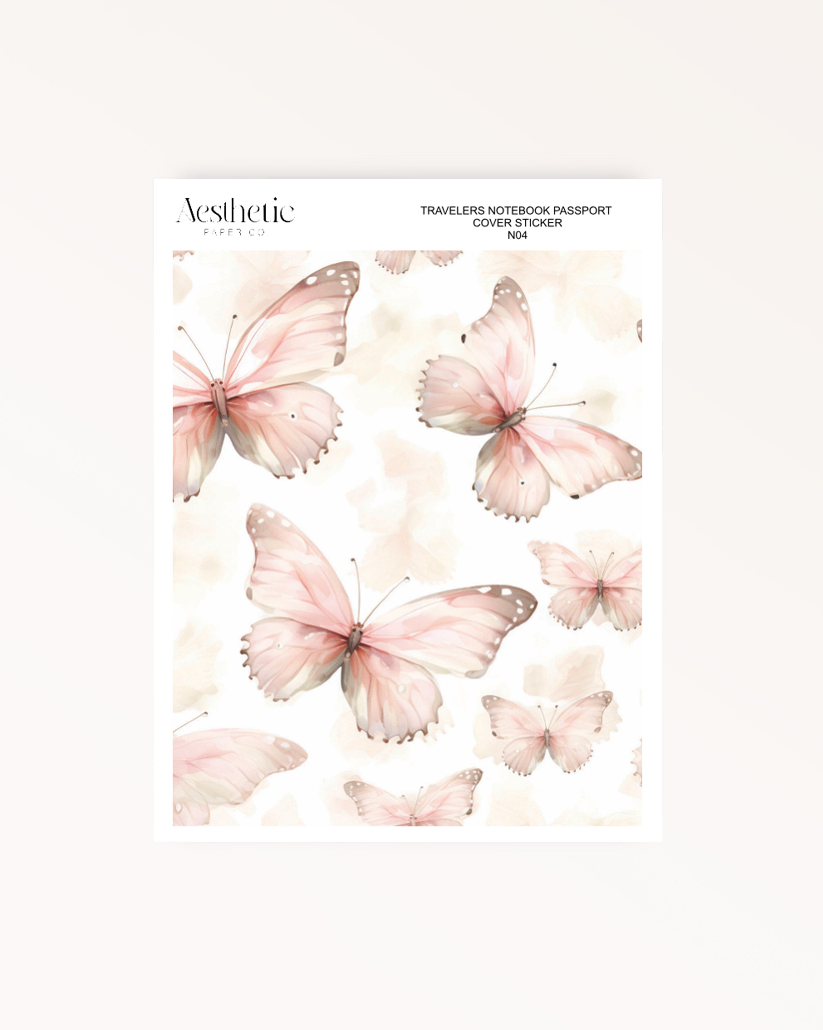 Traveler's Notebook Sticker Cover | GENTLE SPRING | Passport