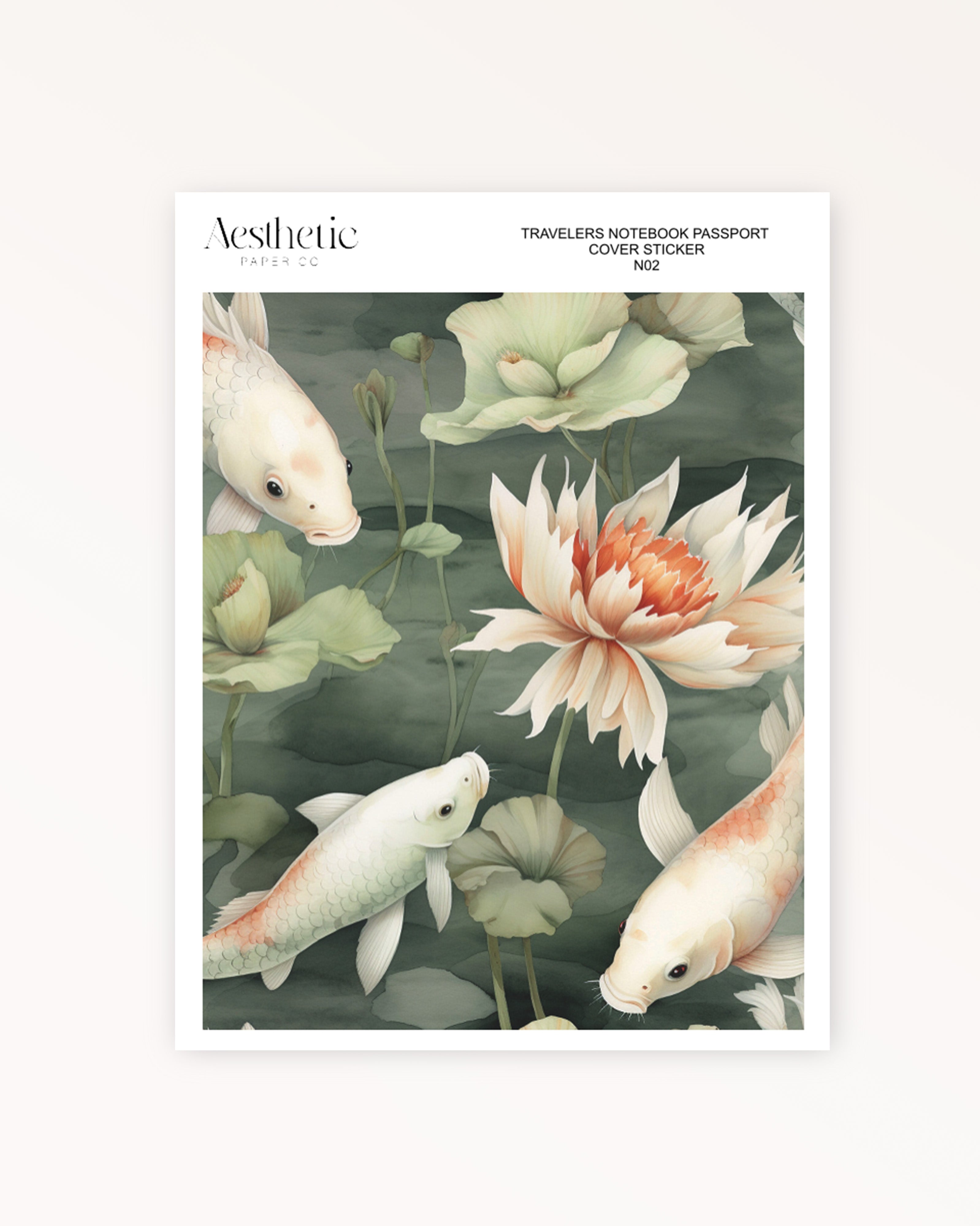 Traveler's Notebook Sticker Cover | CALM MEDITATION | Passport