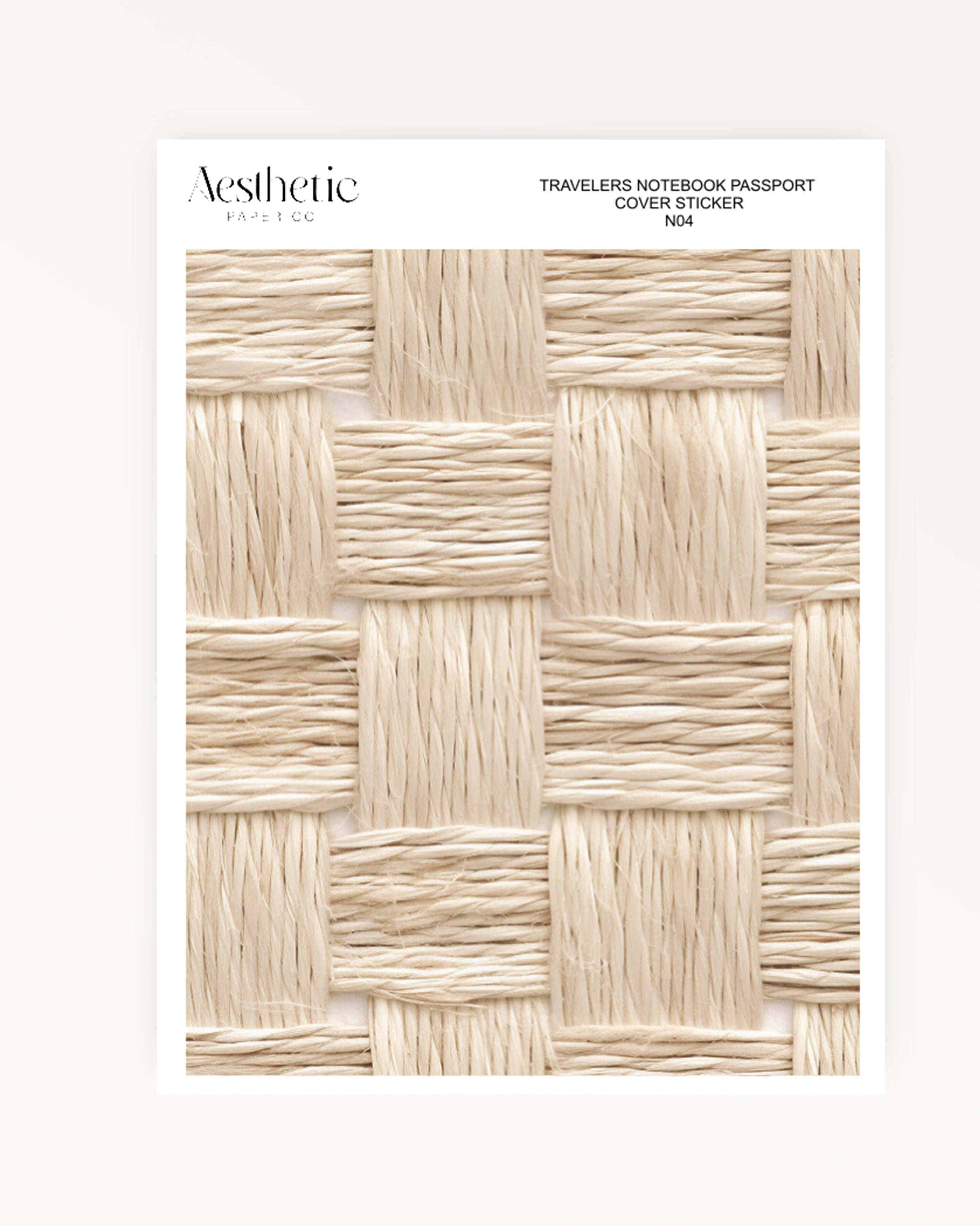 Traveler's Notebook Sticker Cover | BEACH | Passport