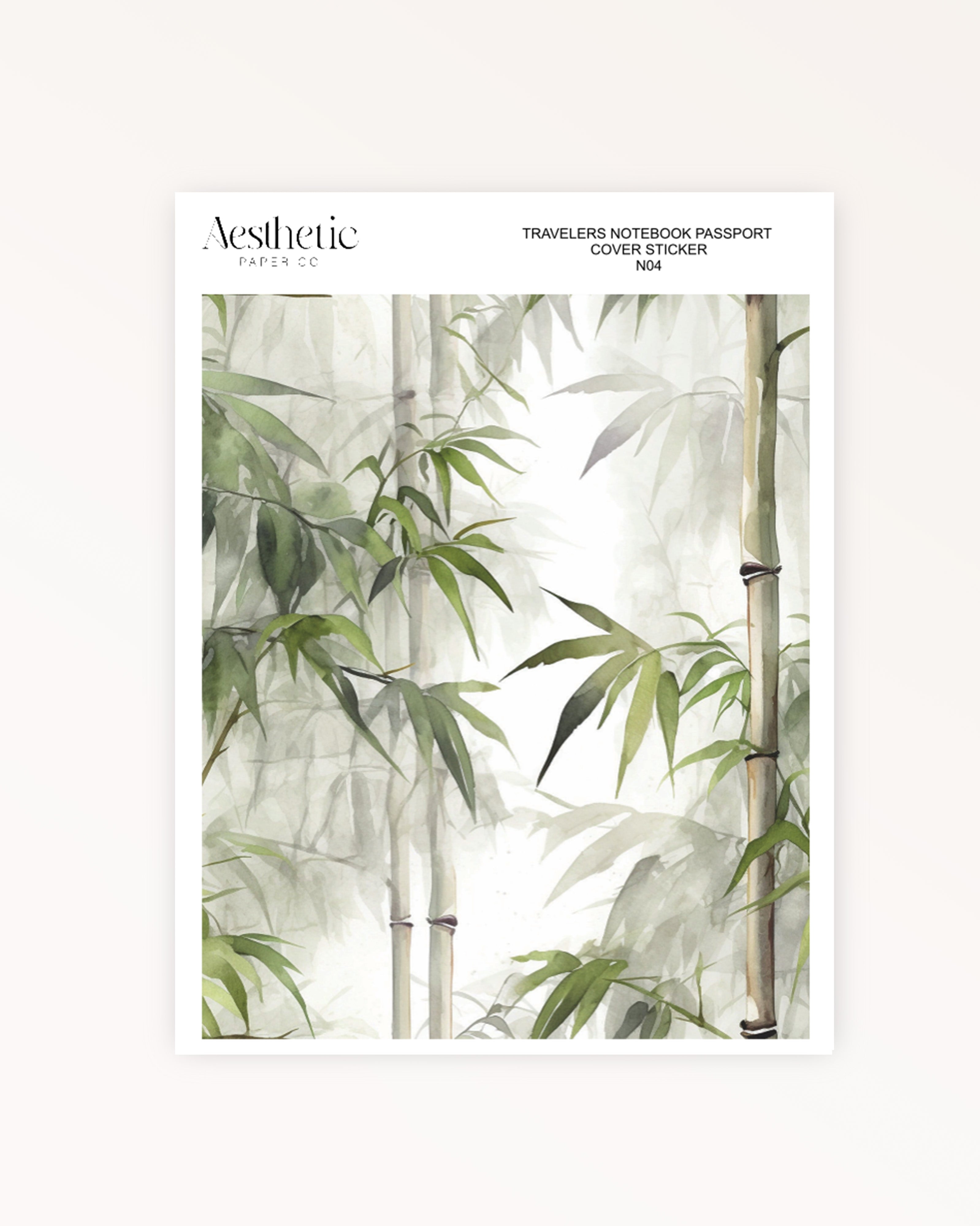 Traveler's Notebook Sticker Cover | CALM MEDITATION | Passport