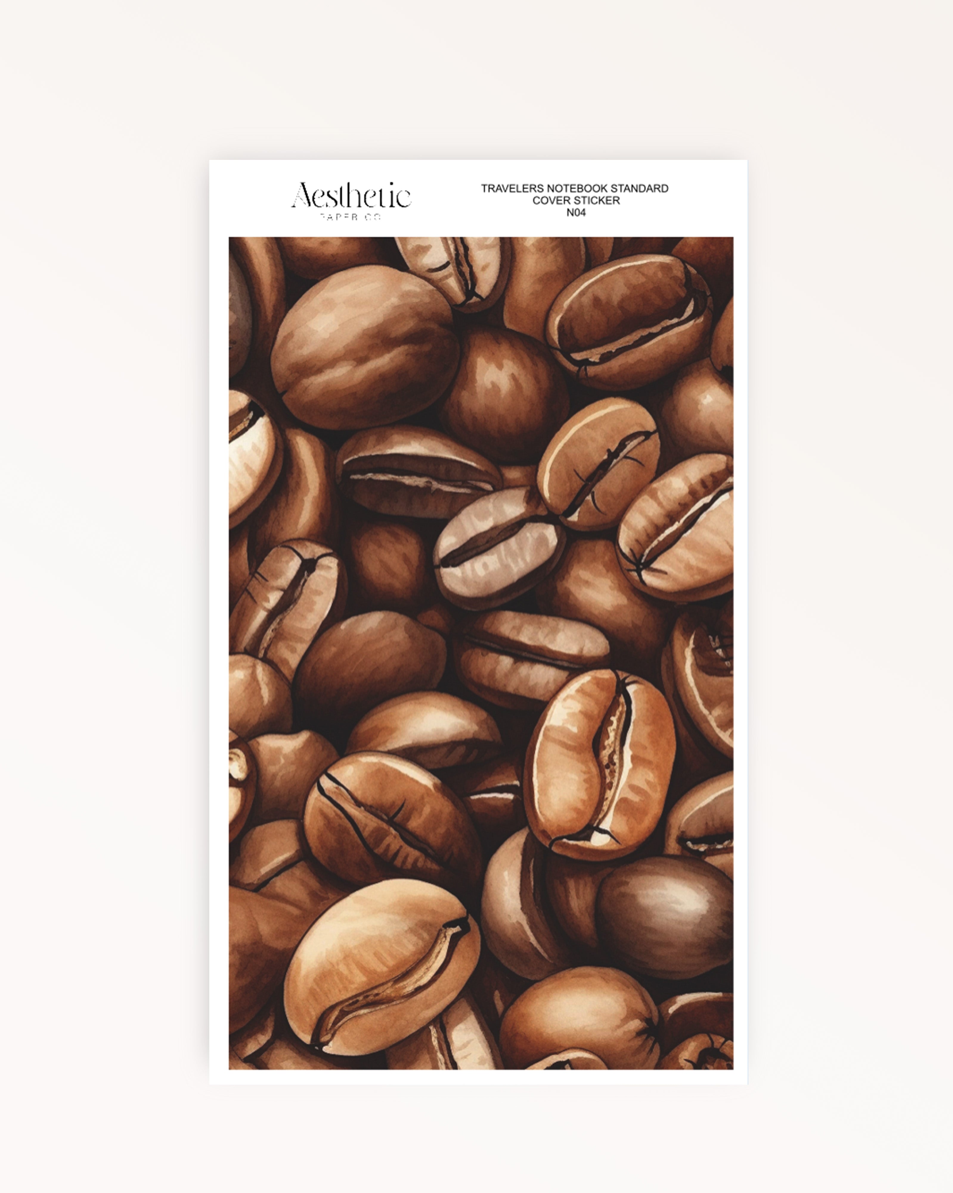Traveler's Notebook Sticker Cover | COFFEE | STANDARD