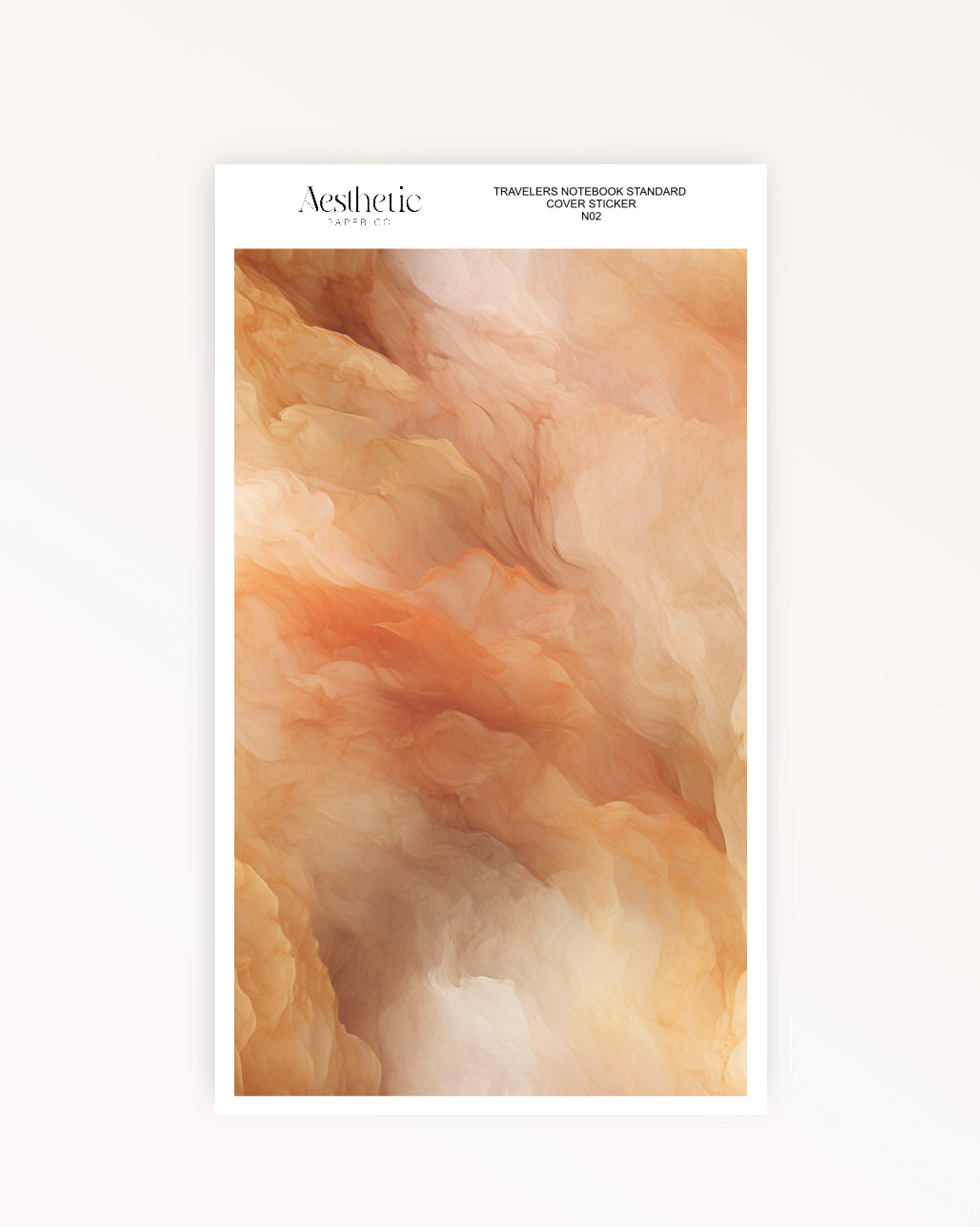 Traveler's Notebook Sticker Cover | WARM BROWNS | STANDARD