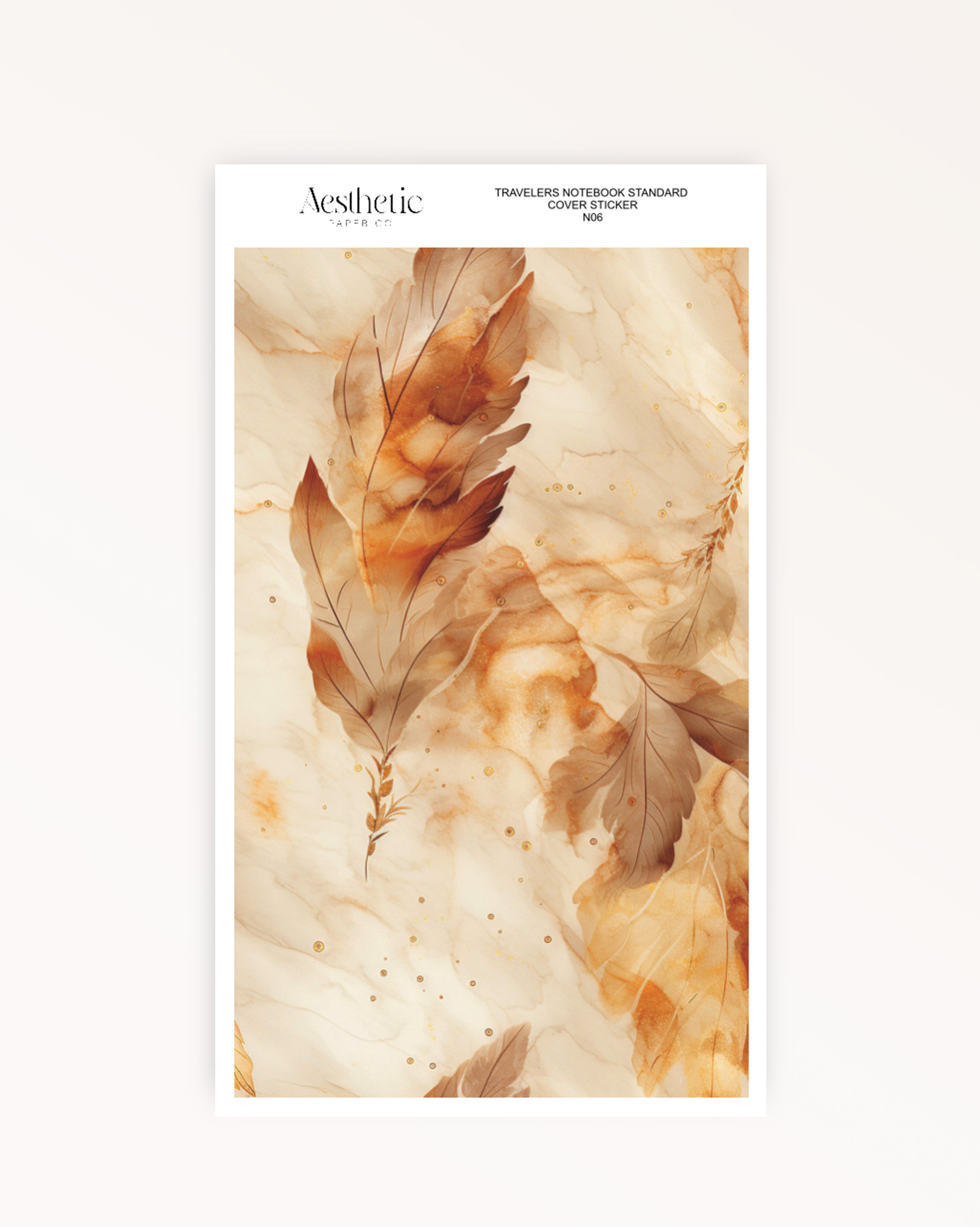 Traveler's Notebook Sticker Cover | WARM BROWNS | STANDARD