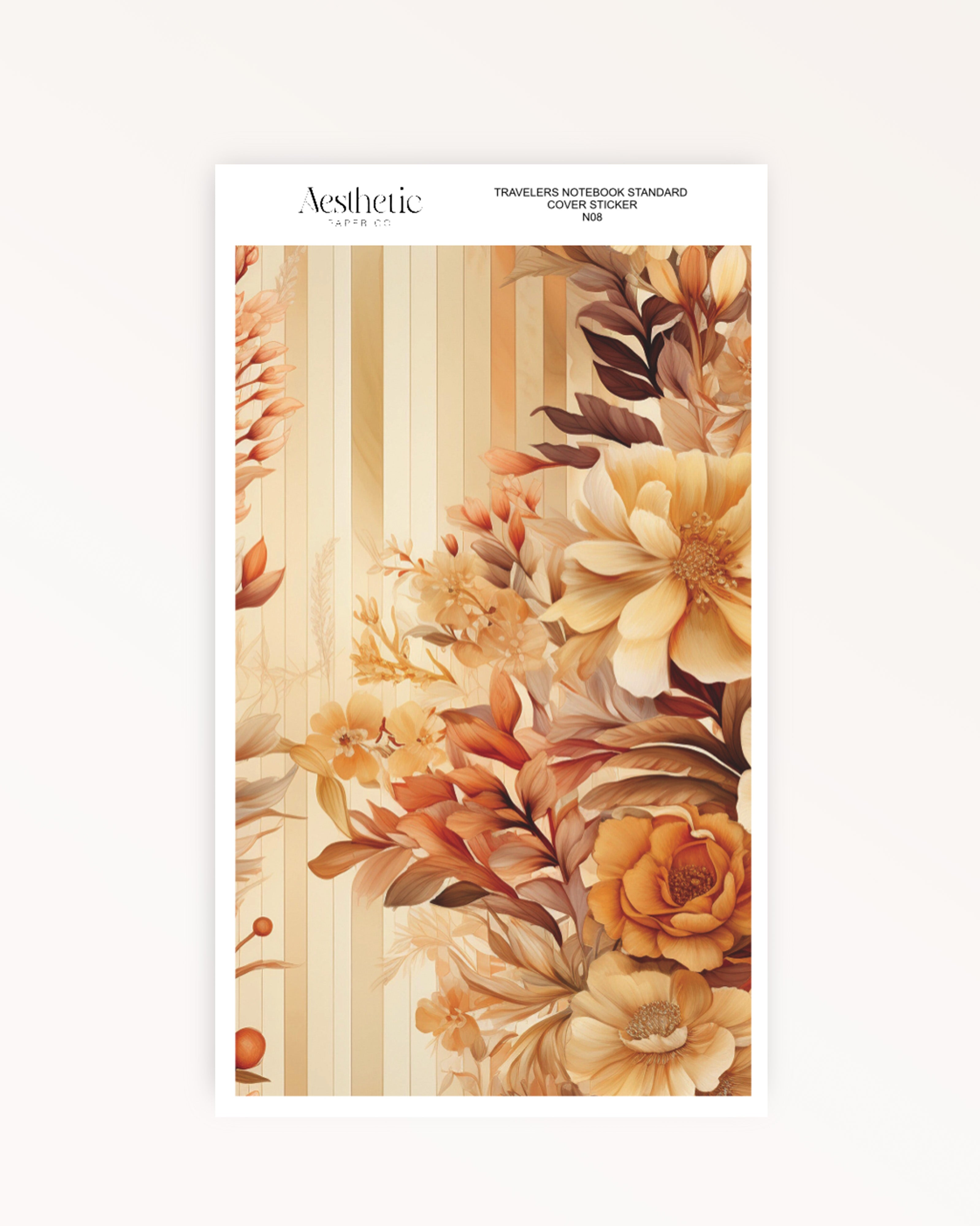 Traveler's Notebook Sticker Cover | WARM BROWNS | STANDARD