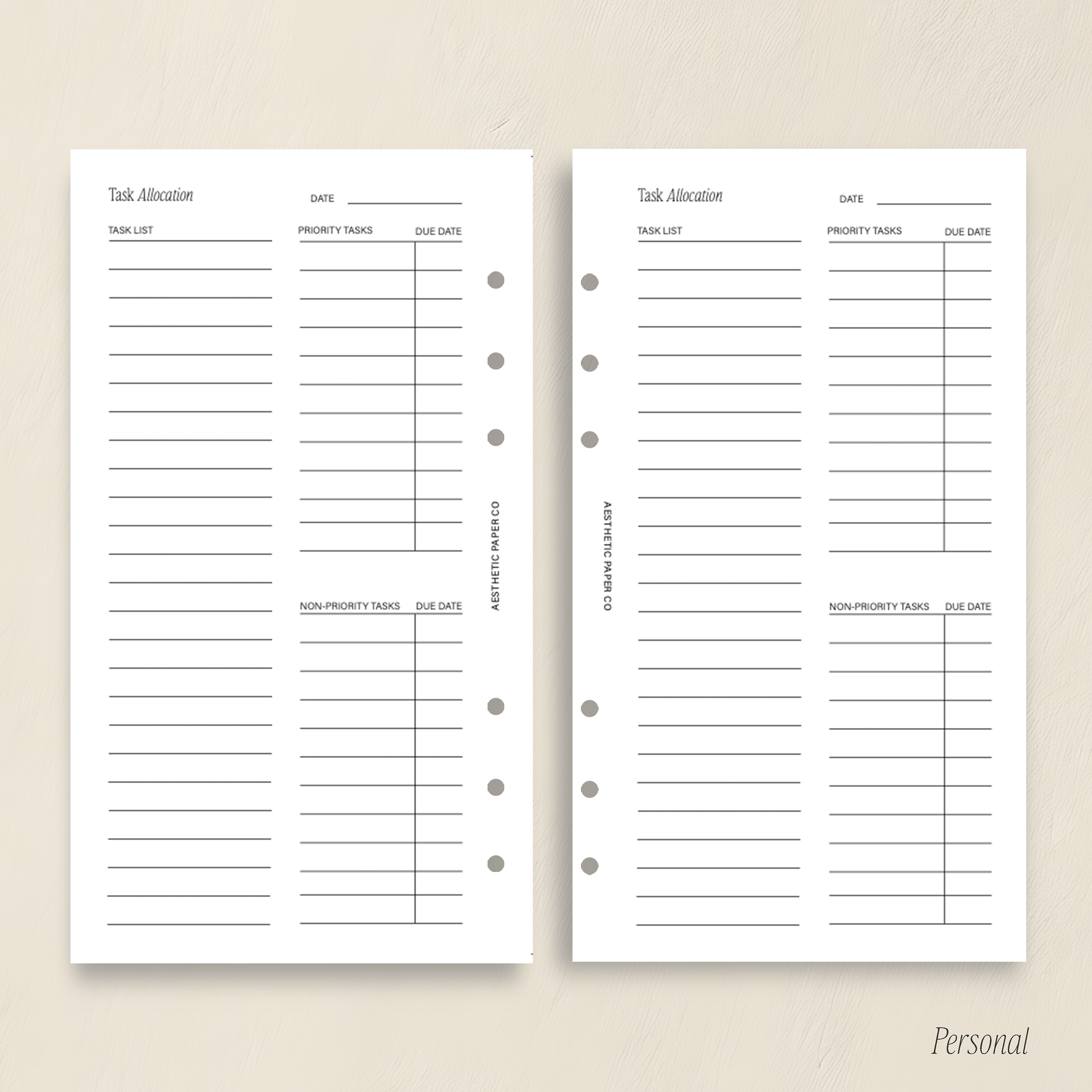 Task Allocation Insert | PDF