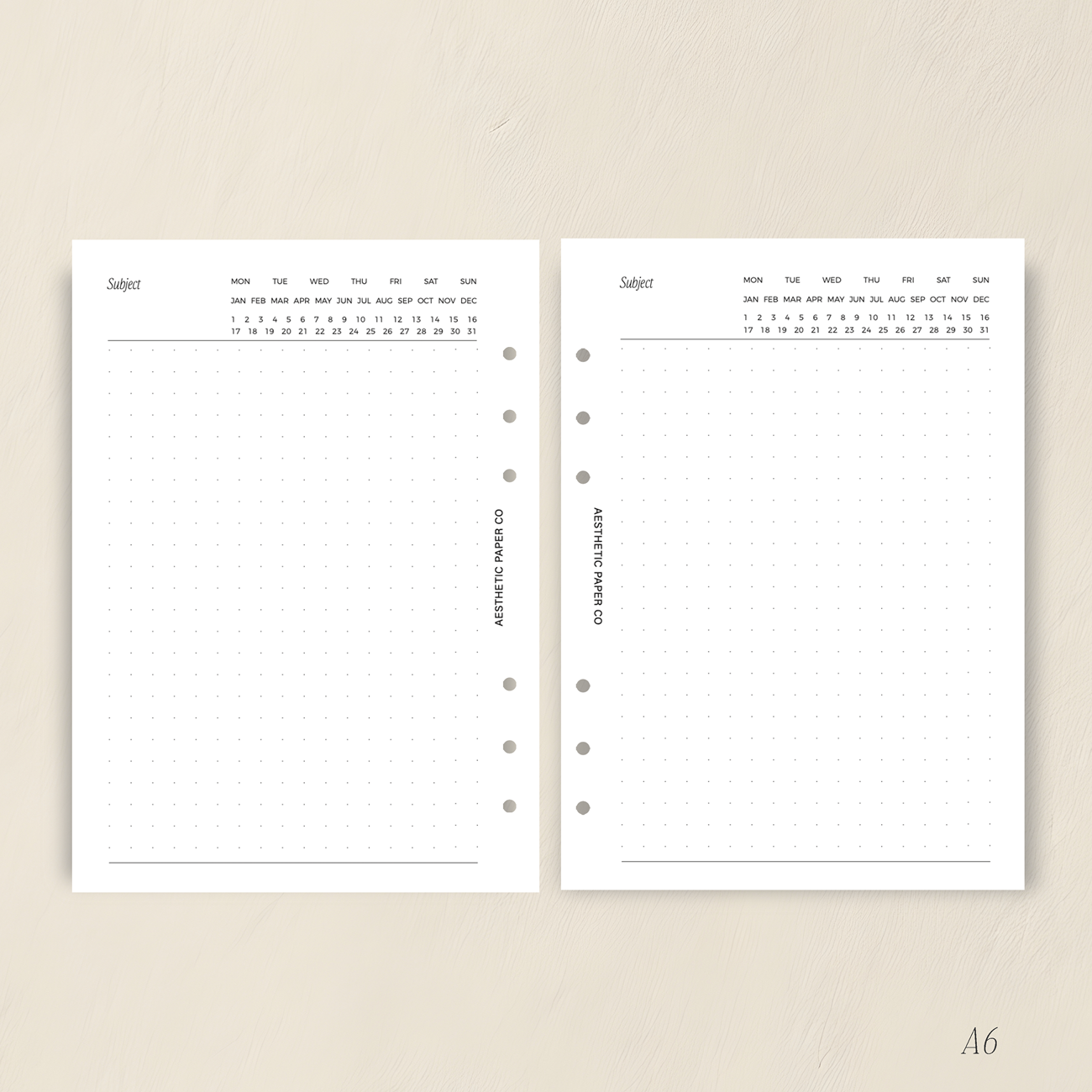 UN08 - Undated Dot Grid Insert