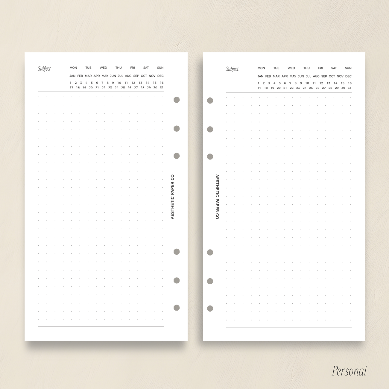 UN08 - Undated Dot Grid Insert