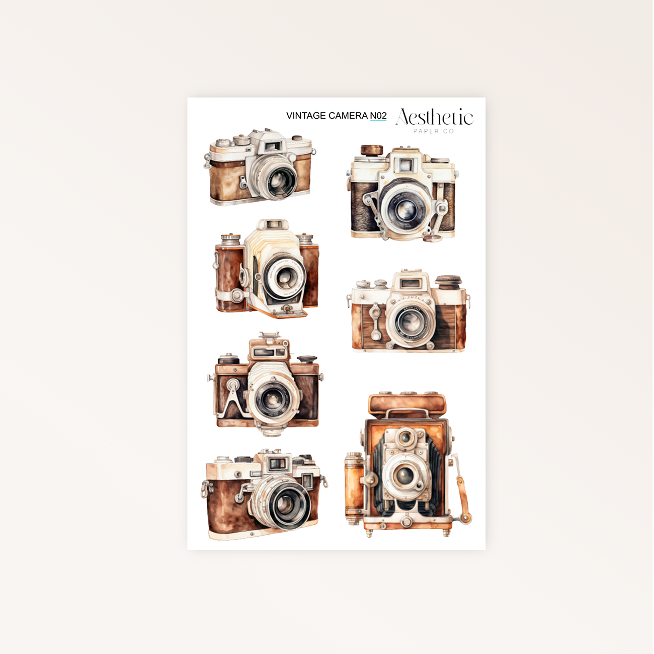 Vintage Cameras N02 STICKERS