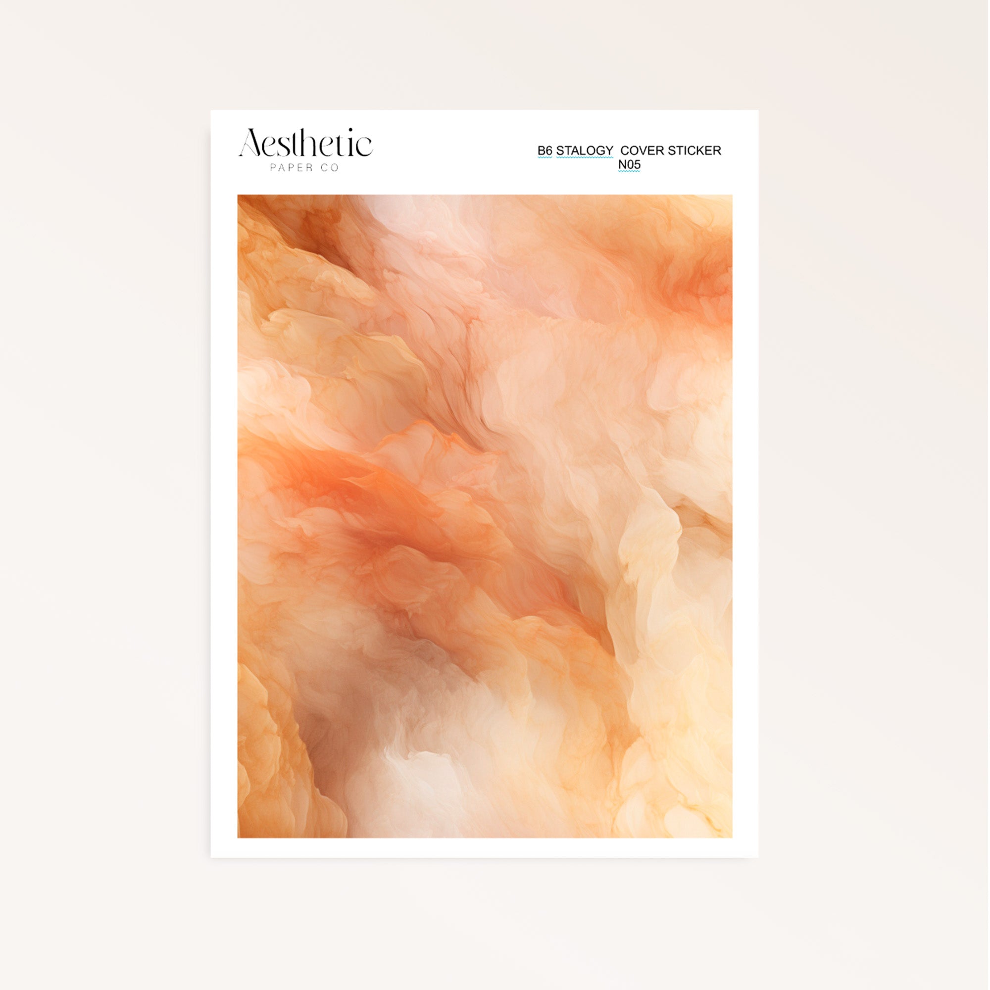 B6 Stalogy Sticker Cover | WARM BROWNS