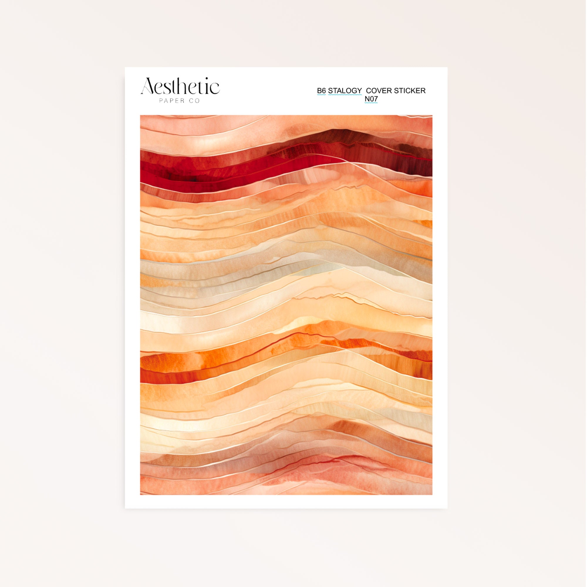 B6 Stalogy Sticker Cover | WARM BROWNS