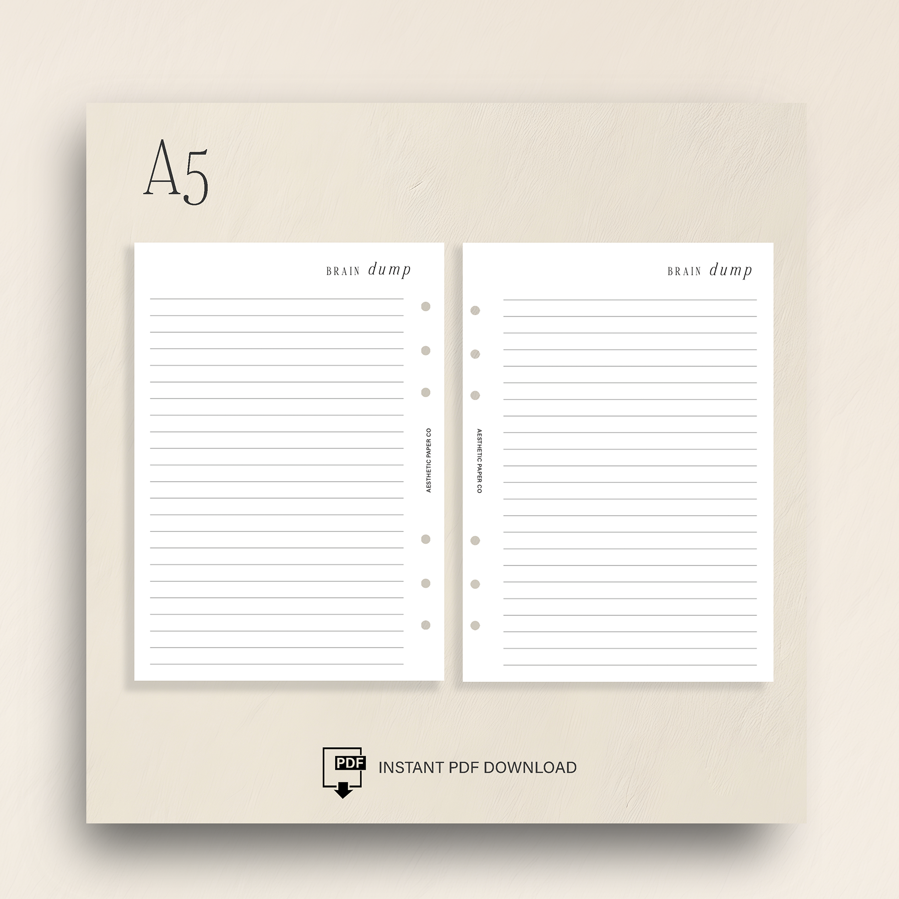 UN016 - Brain Dump Notes Insert | PDF